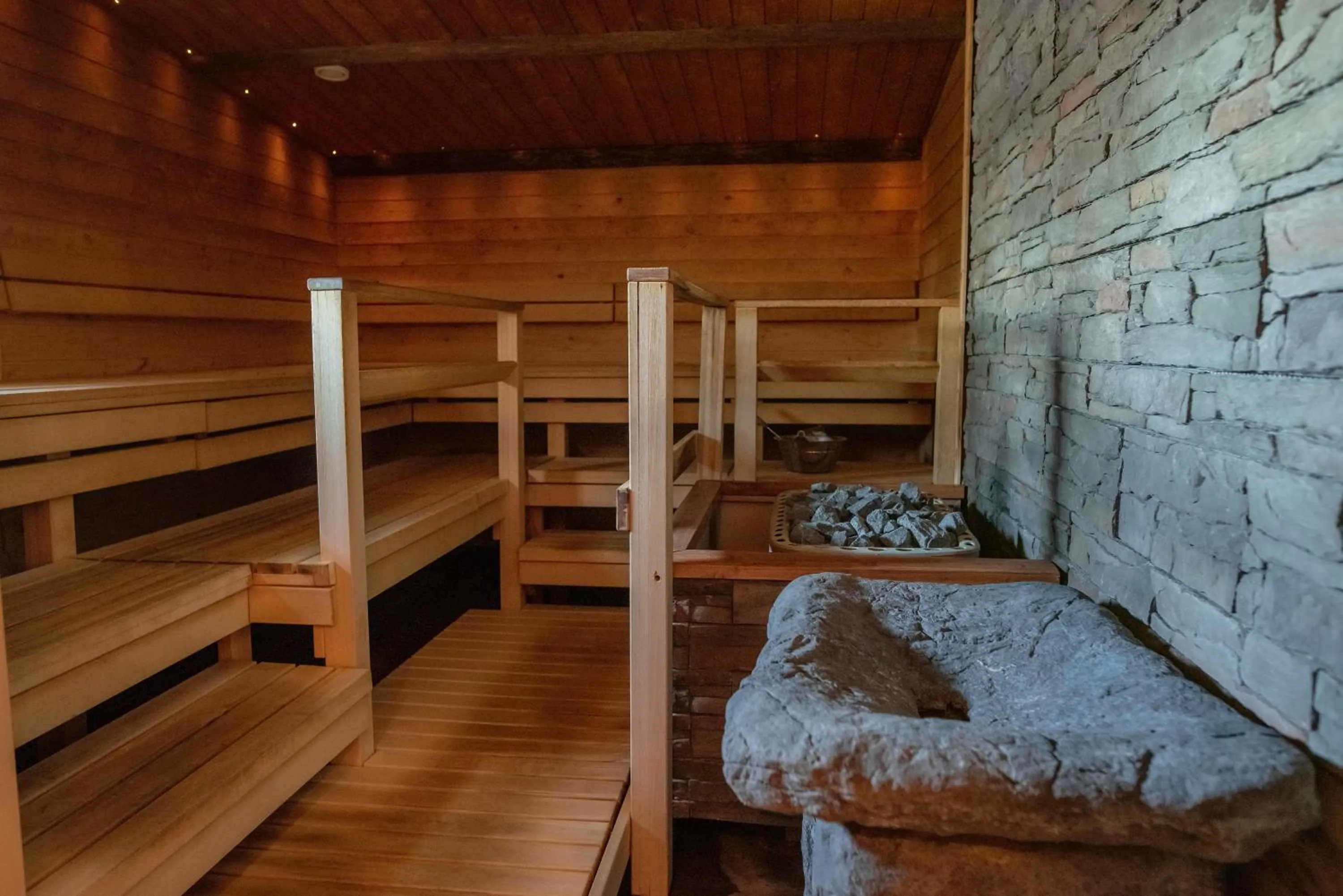 Sauna, Bed in Hotel Kumpeli Spa