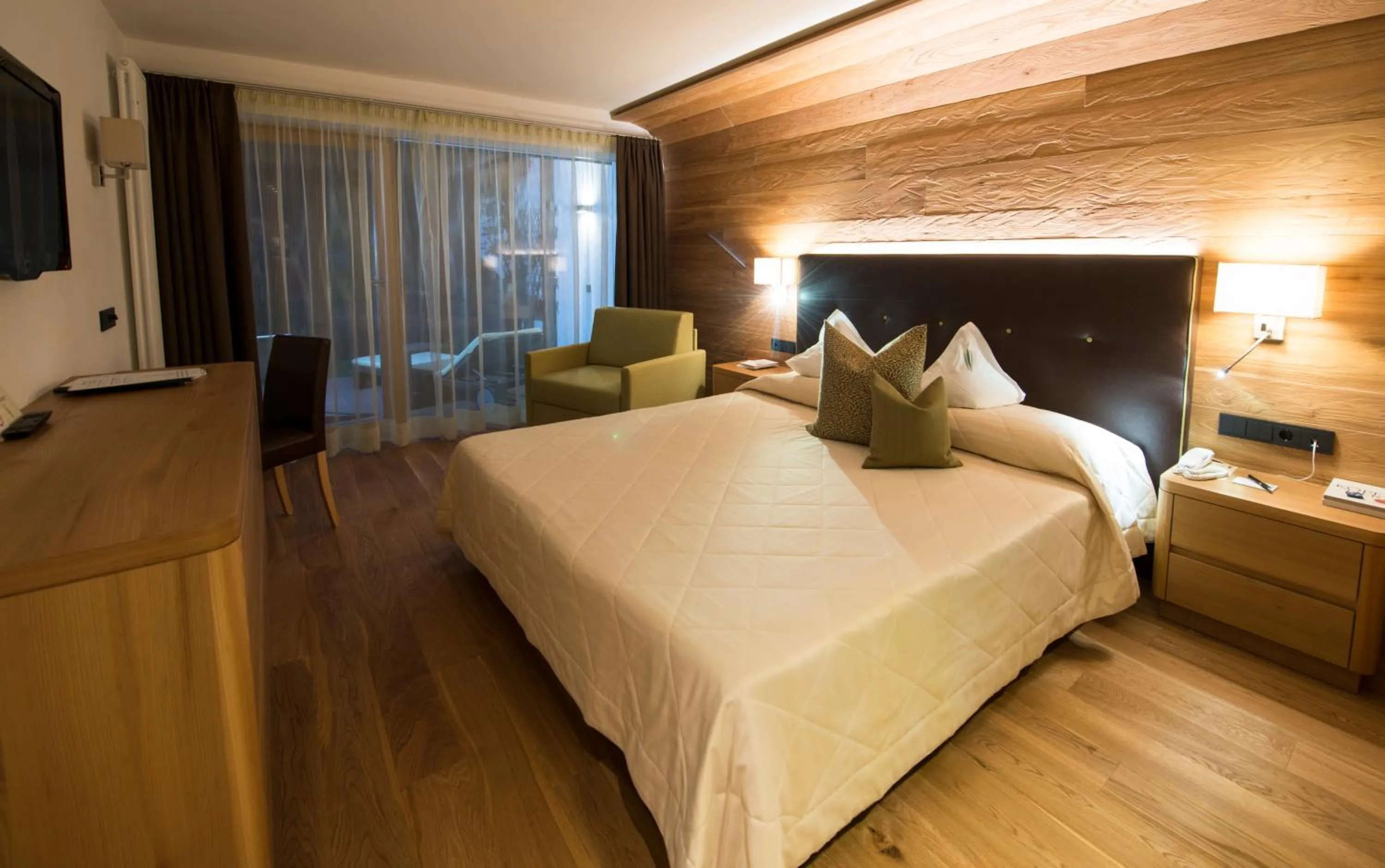 Bedroom, Bed in Hotel Grien