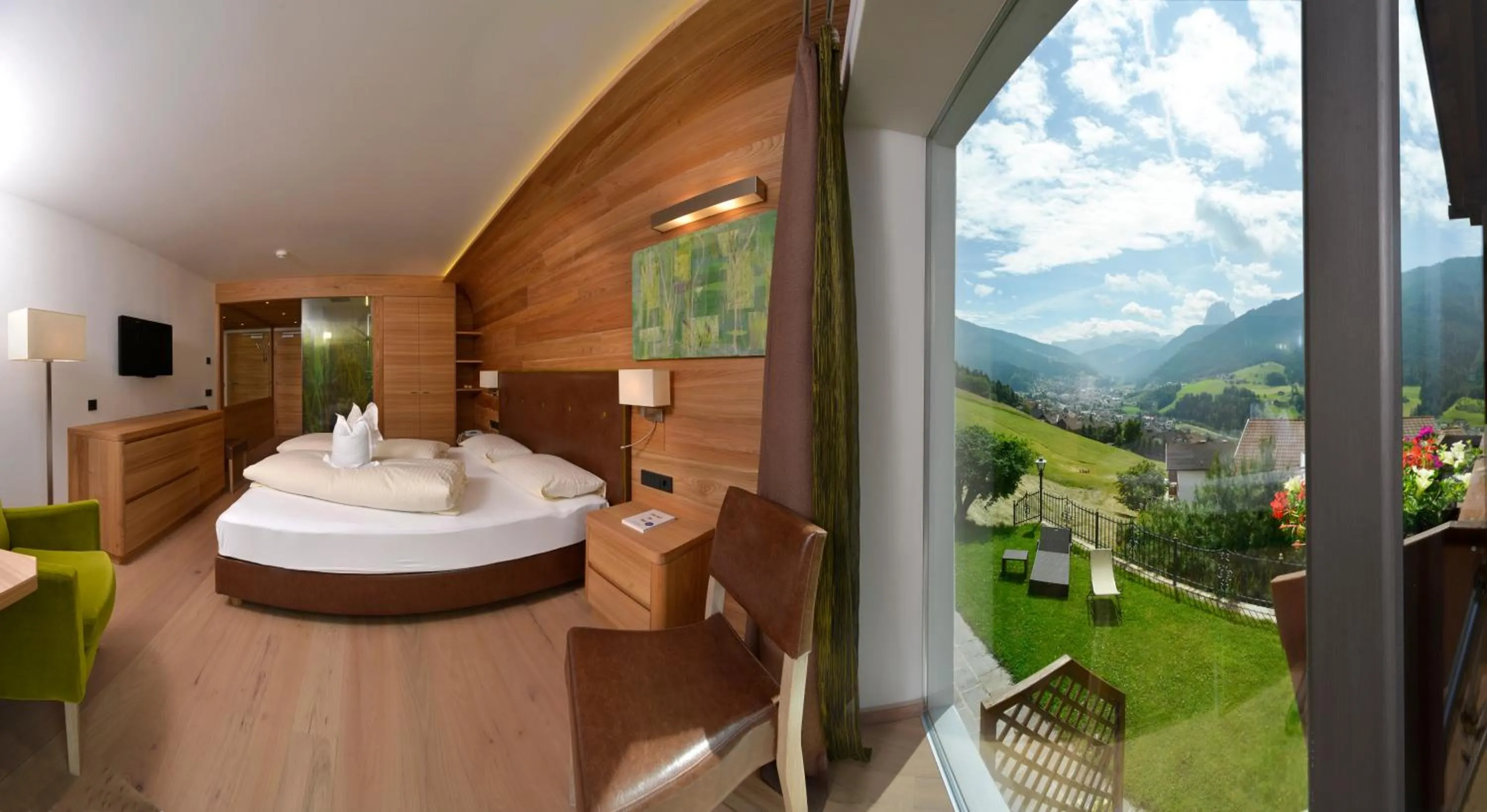 Mountain view in Hotel Grien