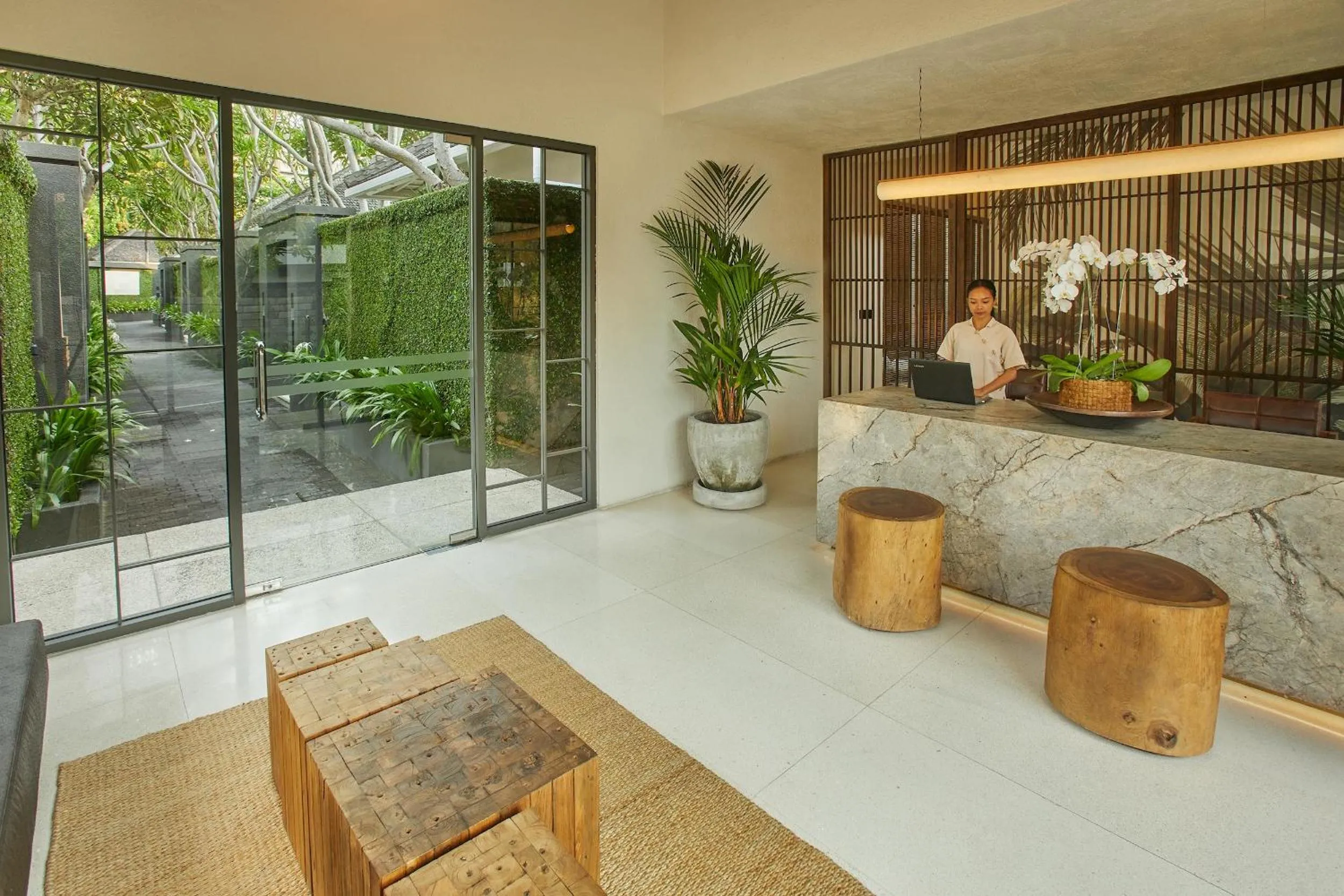 Lobby or reception in Ahimsa Beach