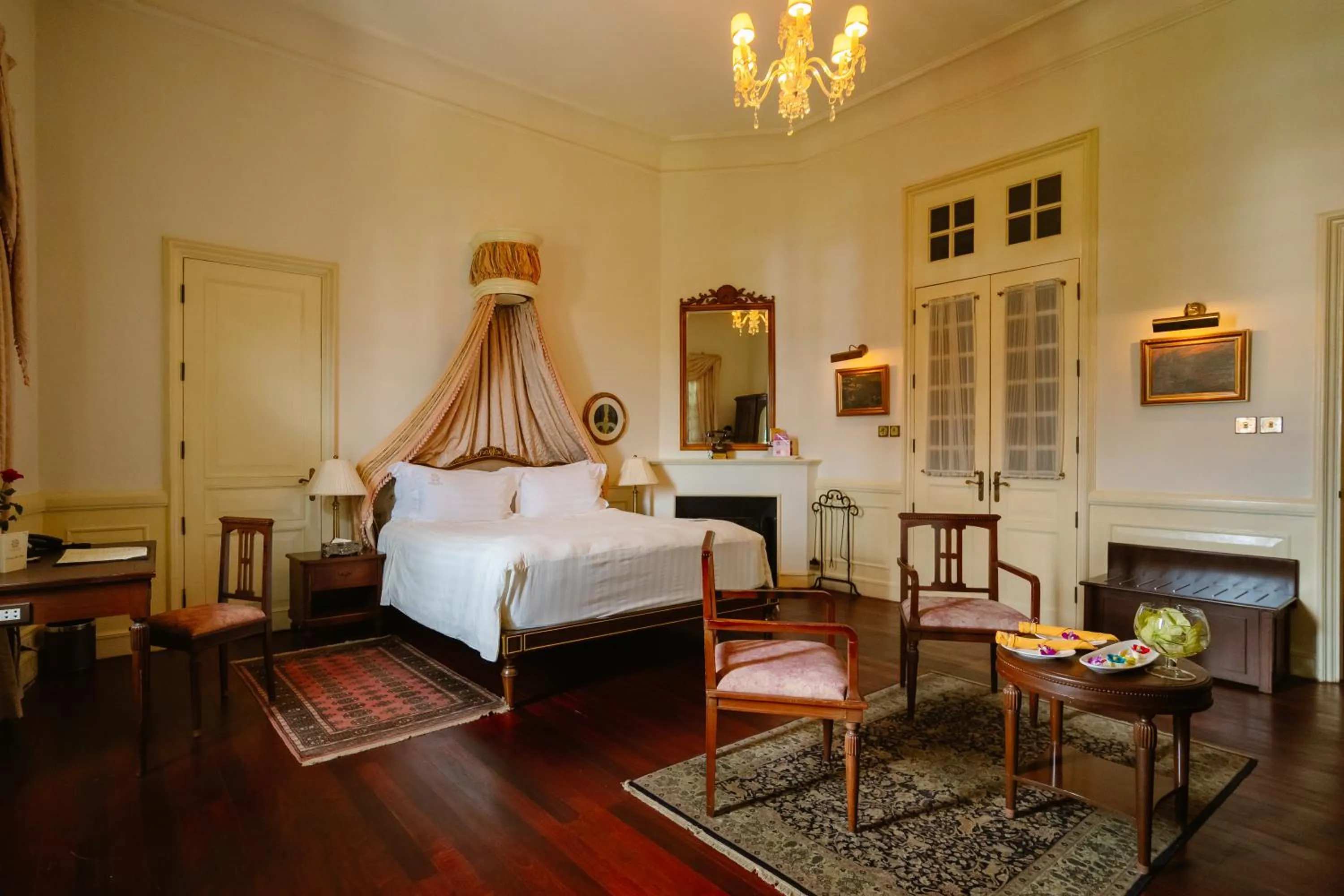 Bed in Dalat Palace Heritage Hotel