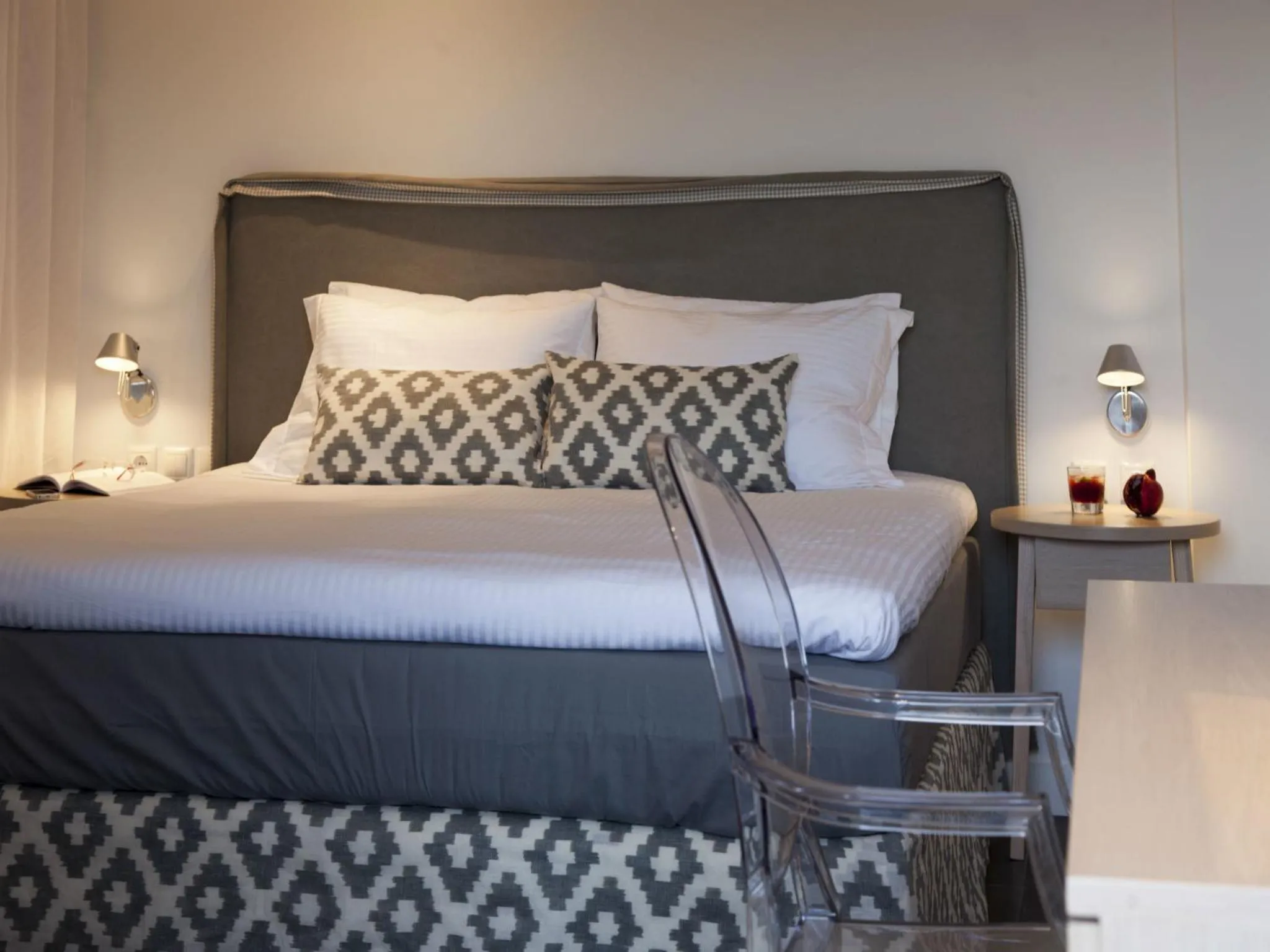 Bed in Thomais Boutique Hotel