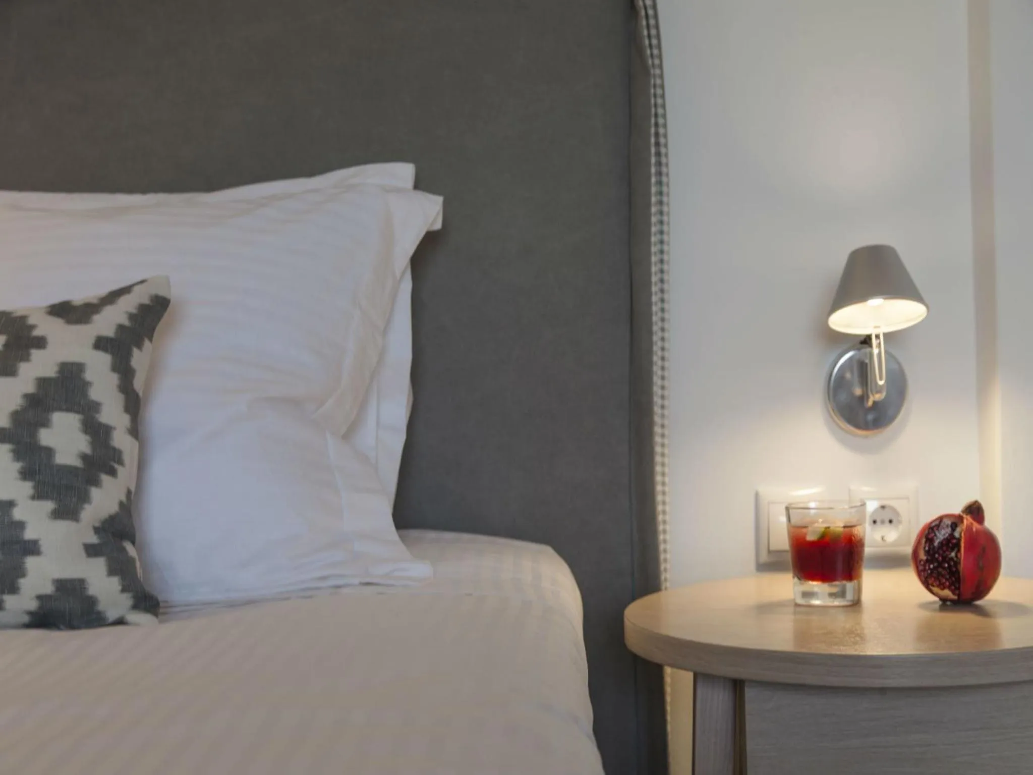 Decorative detail, Bed in Thomais Boutique Hotel