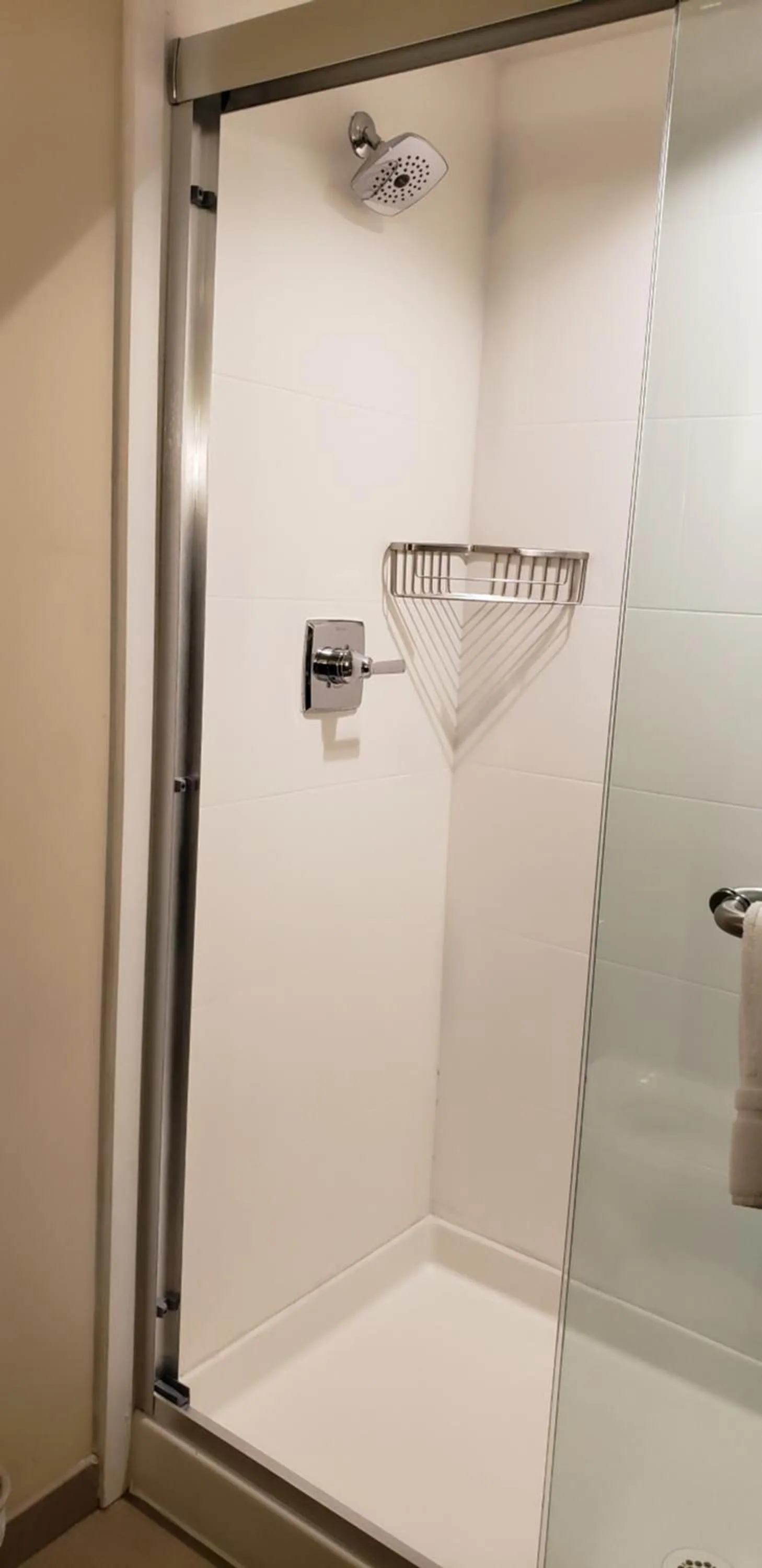 Shower in Comfort Suites Denver near Anschutz Medical Campus