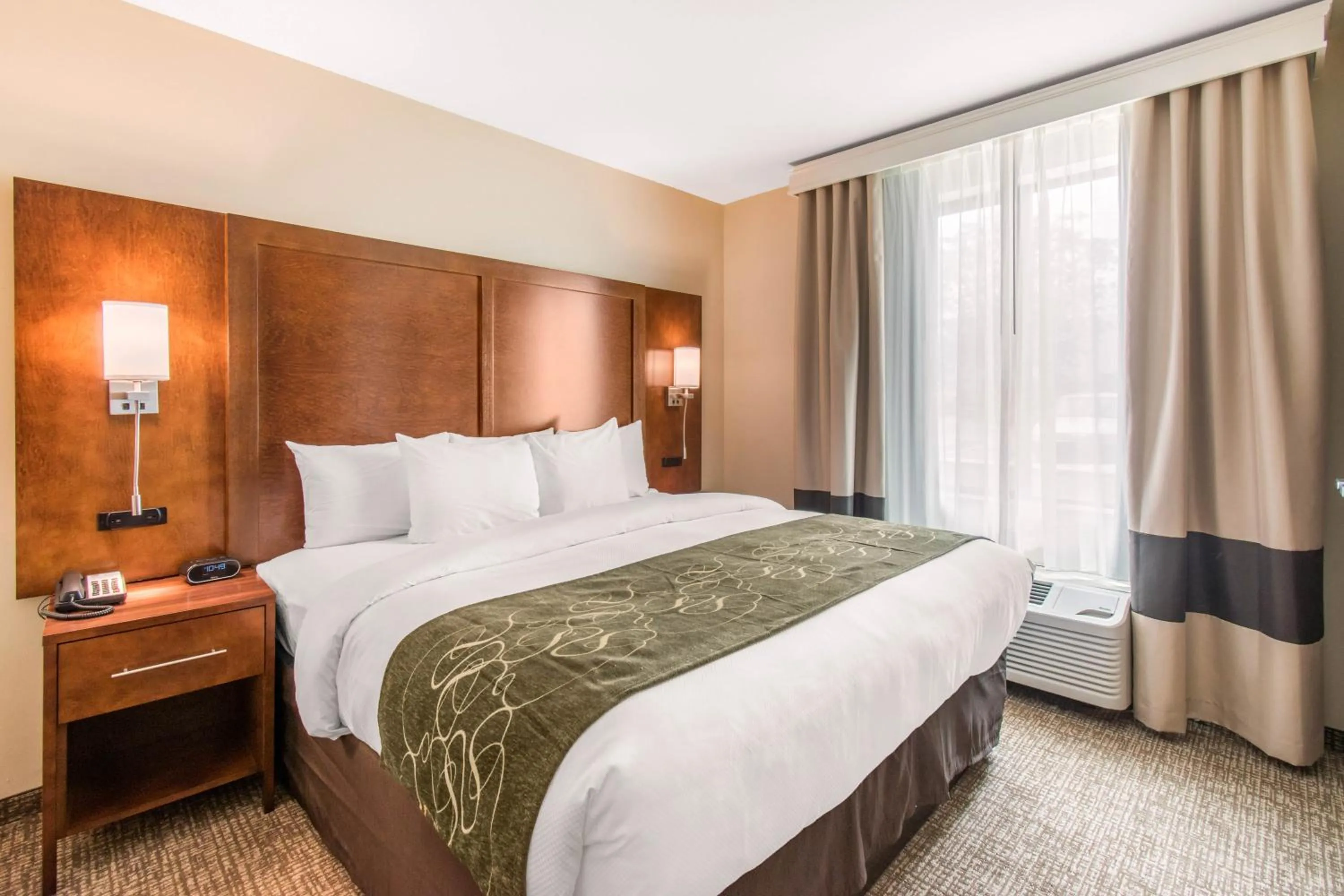 Decorative detail, Bed in Comfort Suites Denver near Anschutz Medical Campus