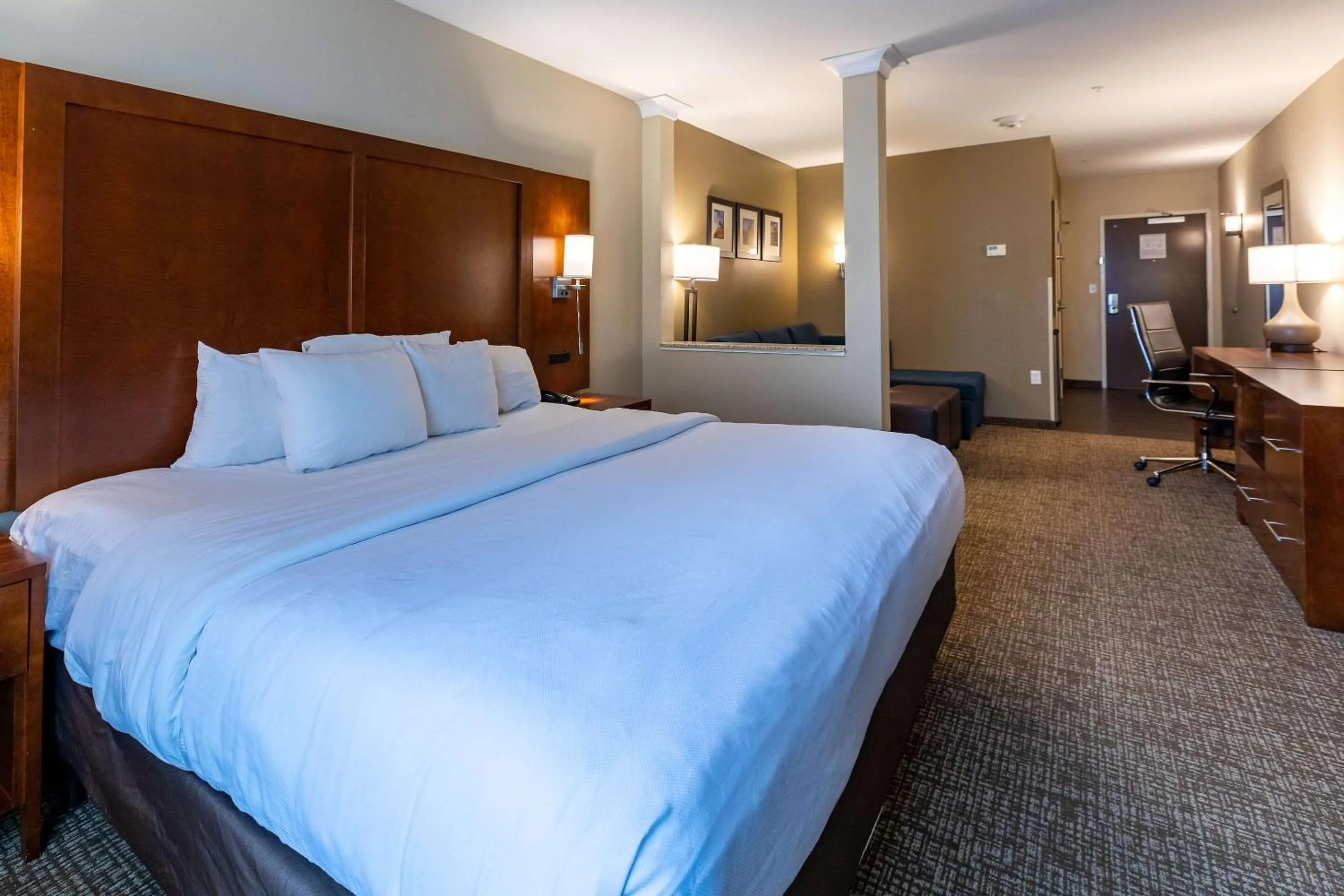 Bedroom, Bed in Comfort Suites Denver near Anschutz Medical Campus