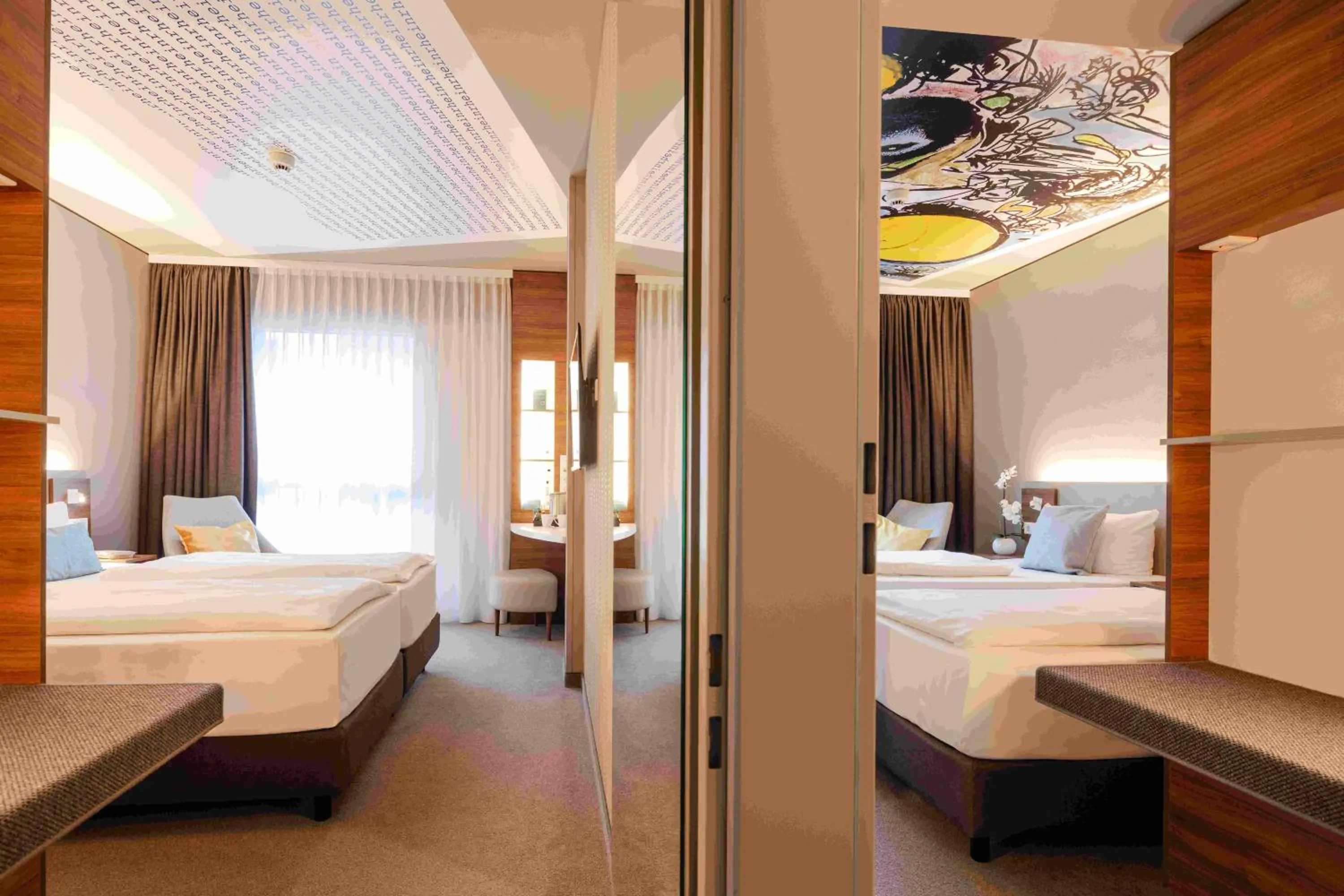 Bed in Hey Lou Hotel Monheim am Rhein