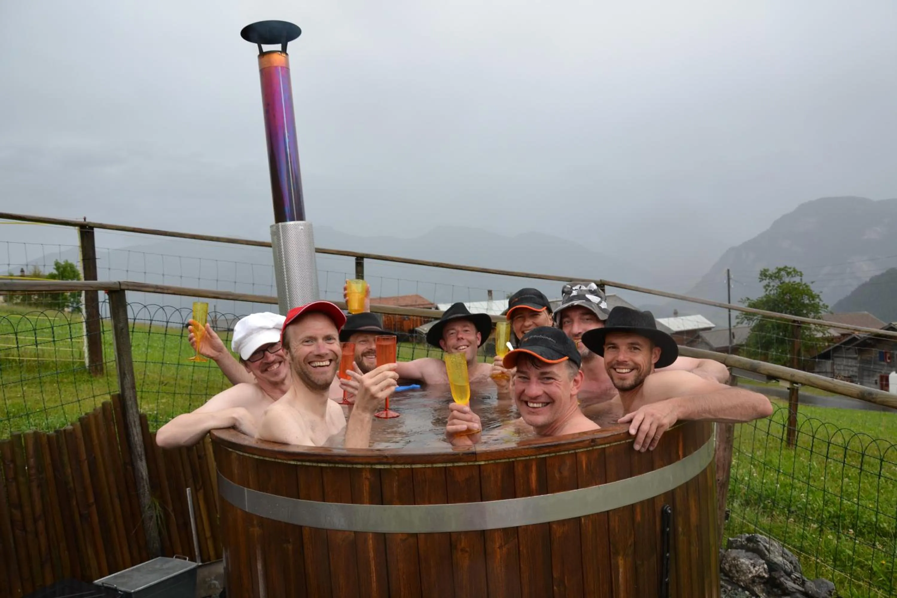 Hot Tub in Gasthaus Alpina