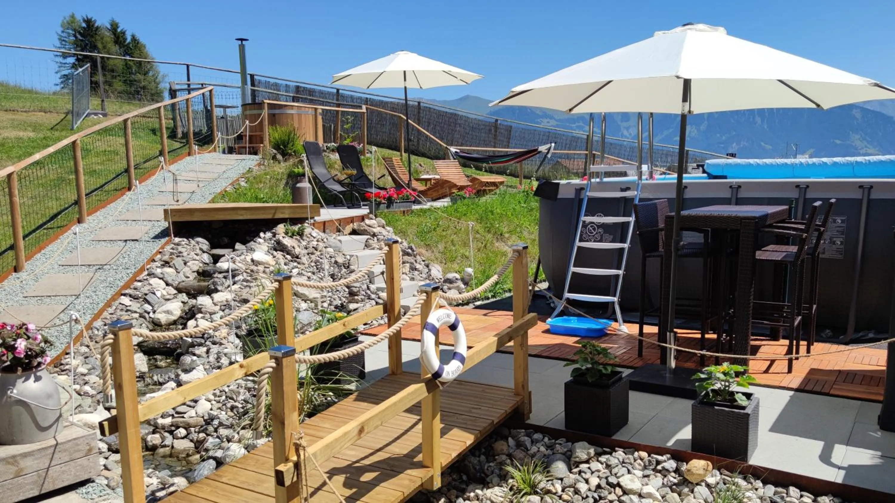 Garden in Gasthaus Alpina