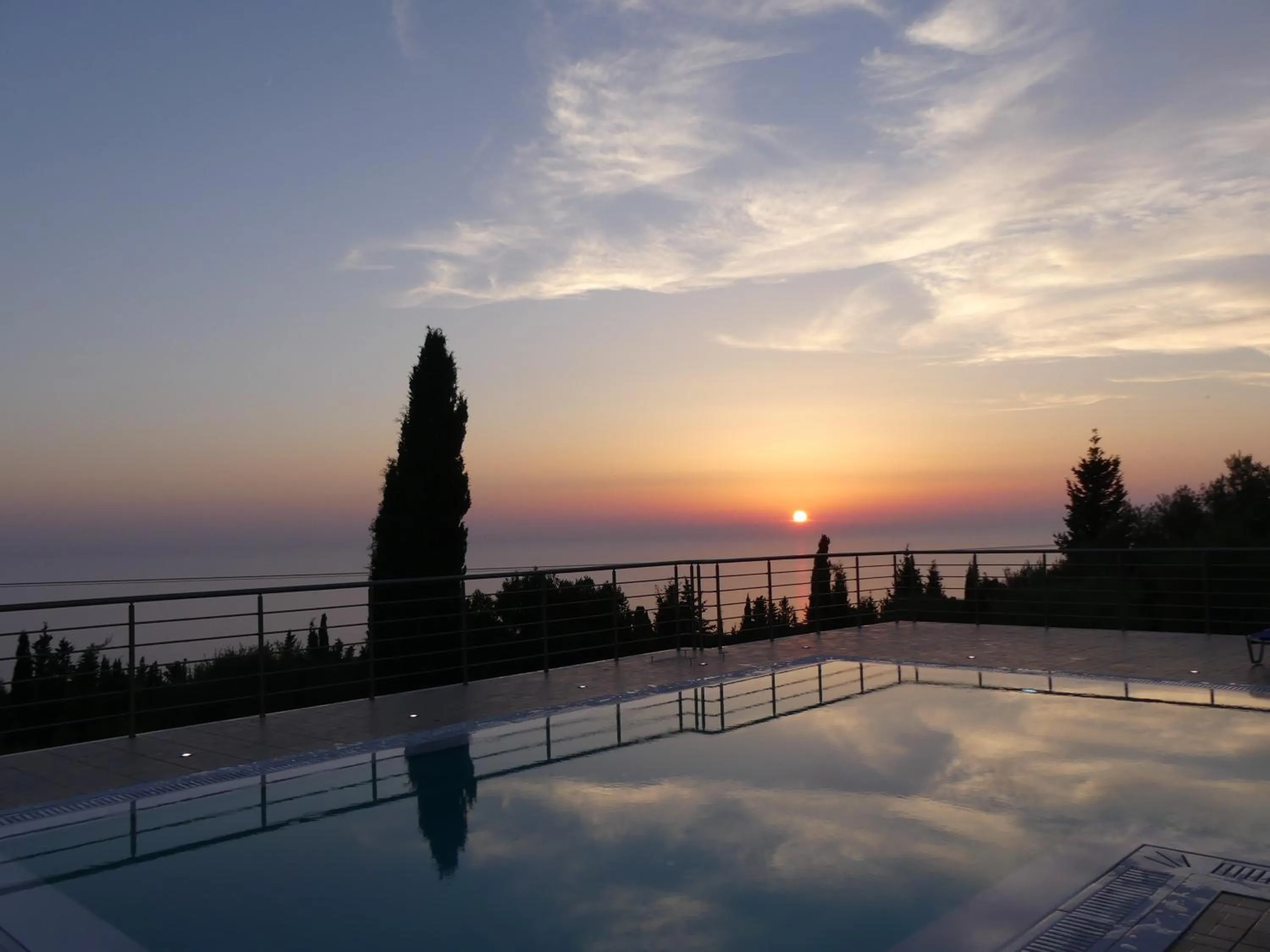 Sea view in Panoramic Sunset