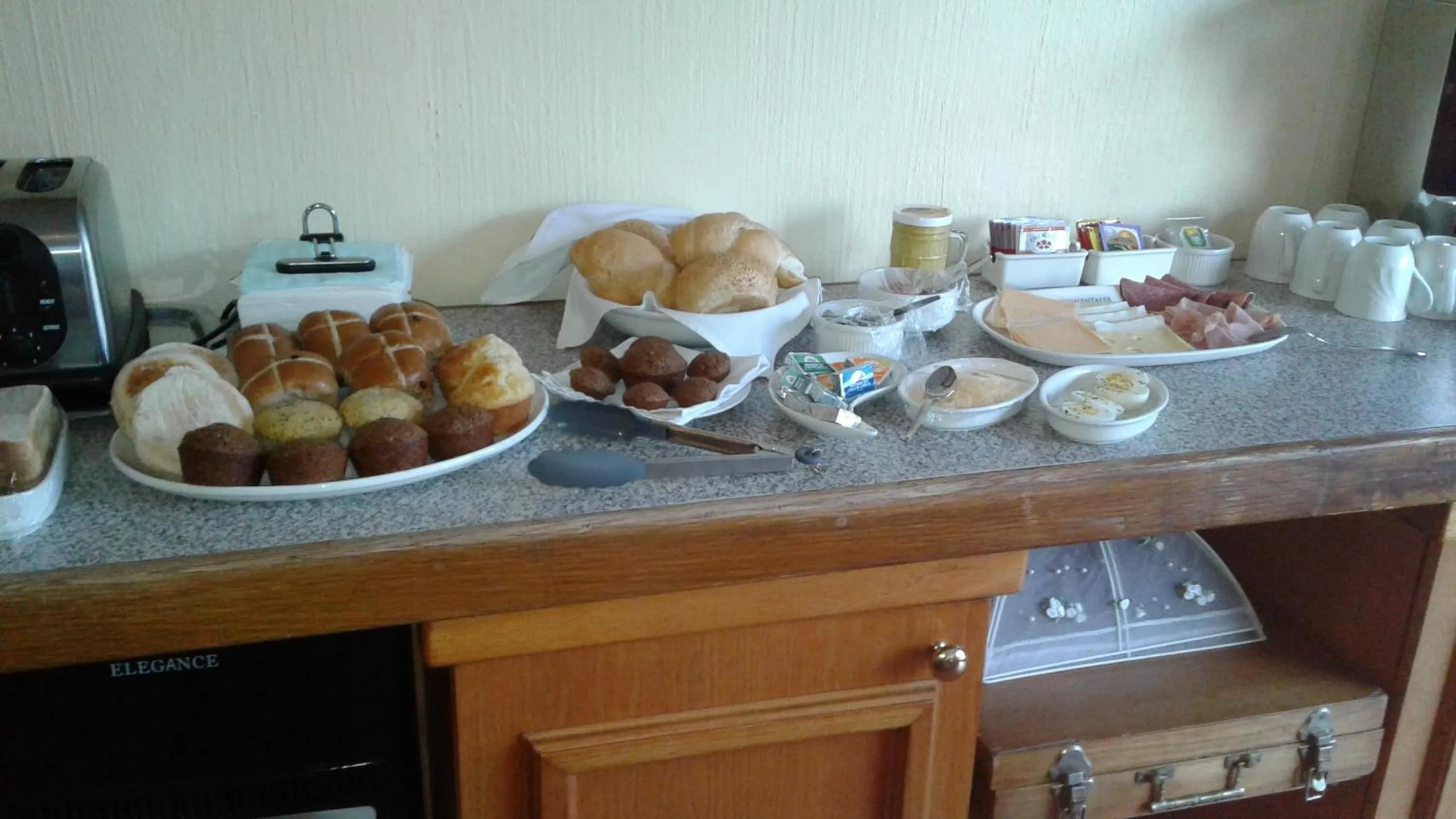 Continental breakfast in The Bedford View Guest House