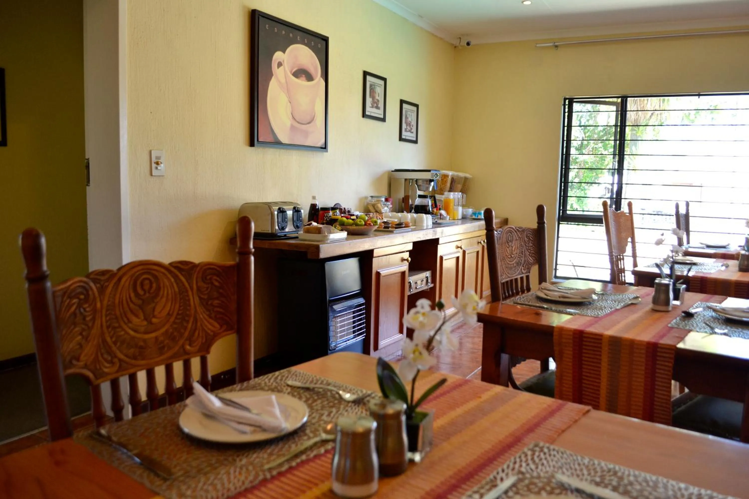 Continental breakfast in The Bedford View Guest House