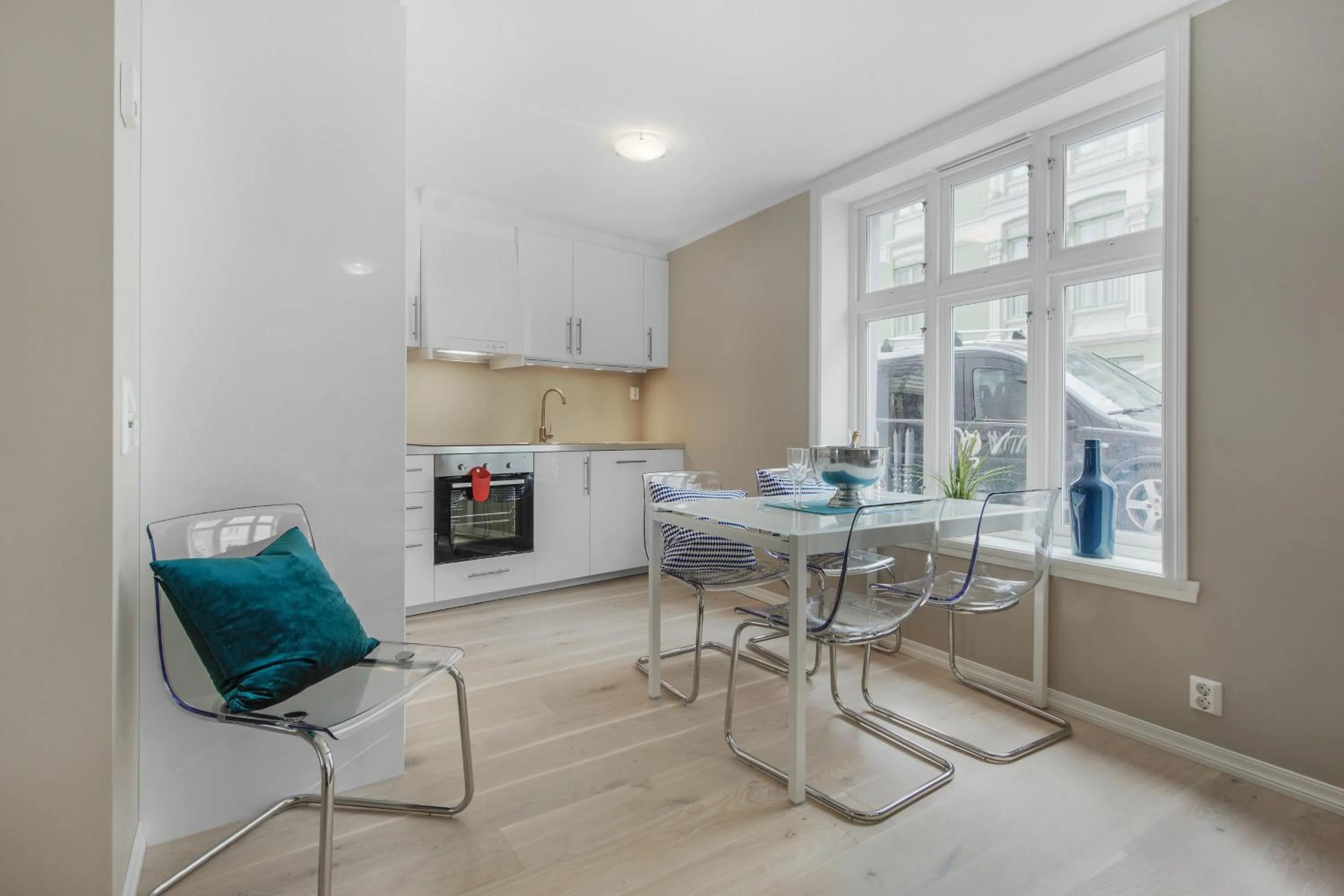 Kitchen or kitchenette in Fosswinckel Apartments