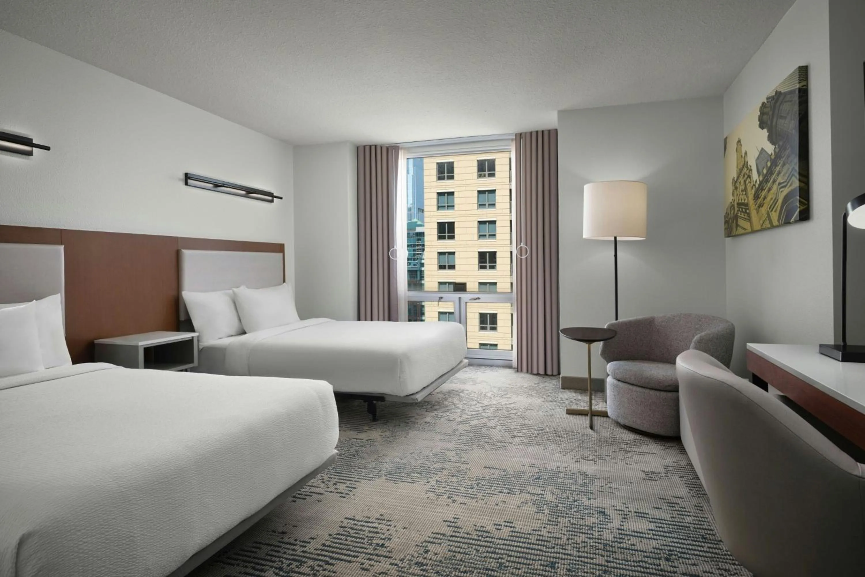Photo of the whole room, Bed in SpringHill Suites Chicago Downtown/River North