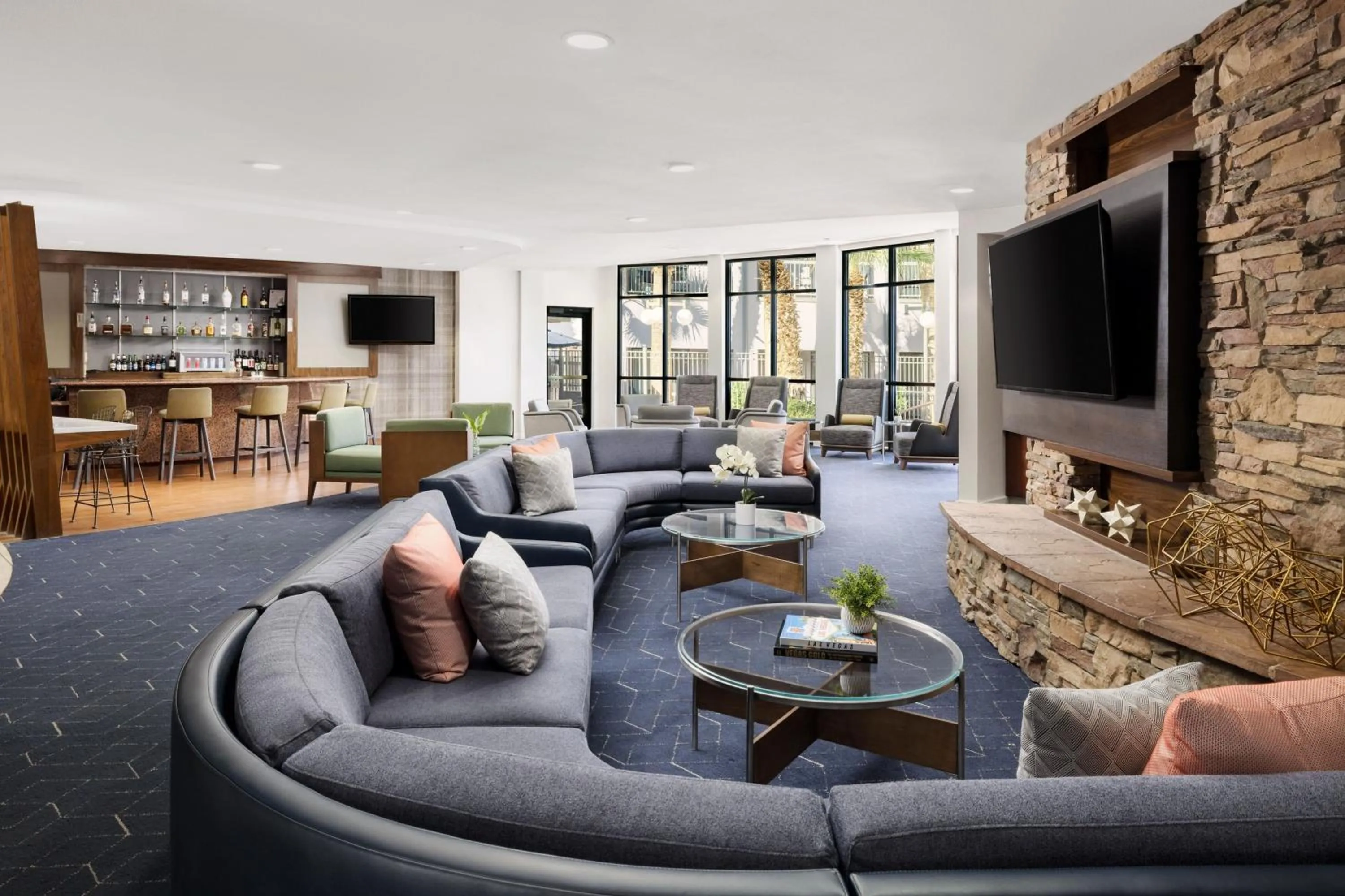 Lobby or reception in Courtyard By Marriott Las Vegas Stadium Area