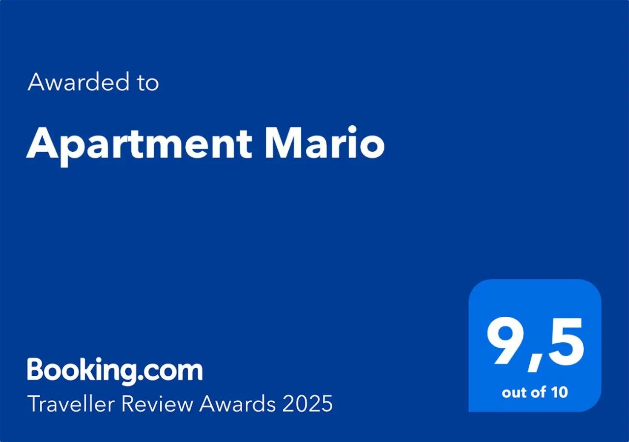 Certificate/Award in Apartment Mario