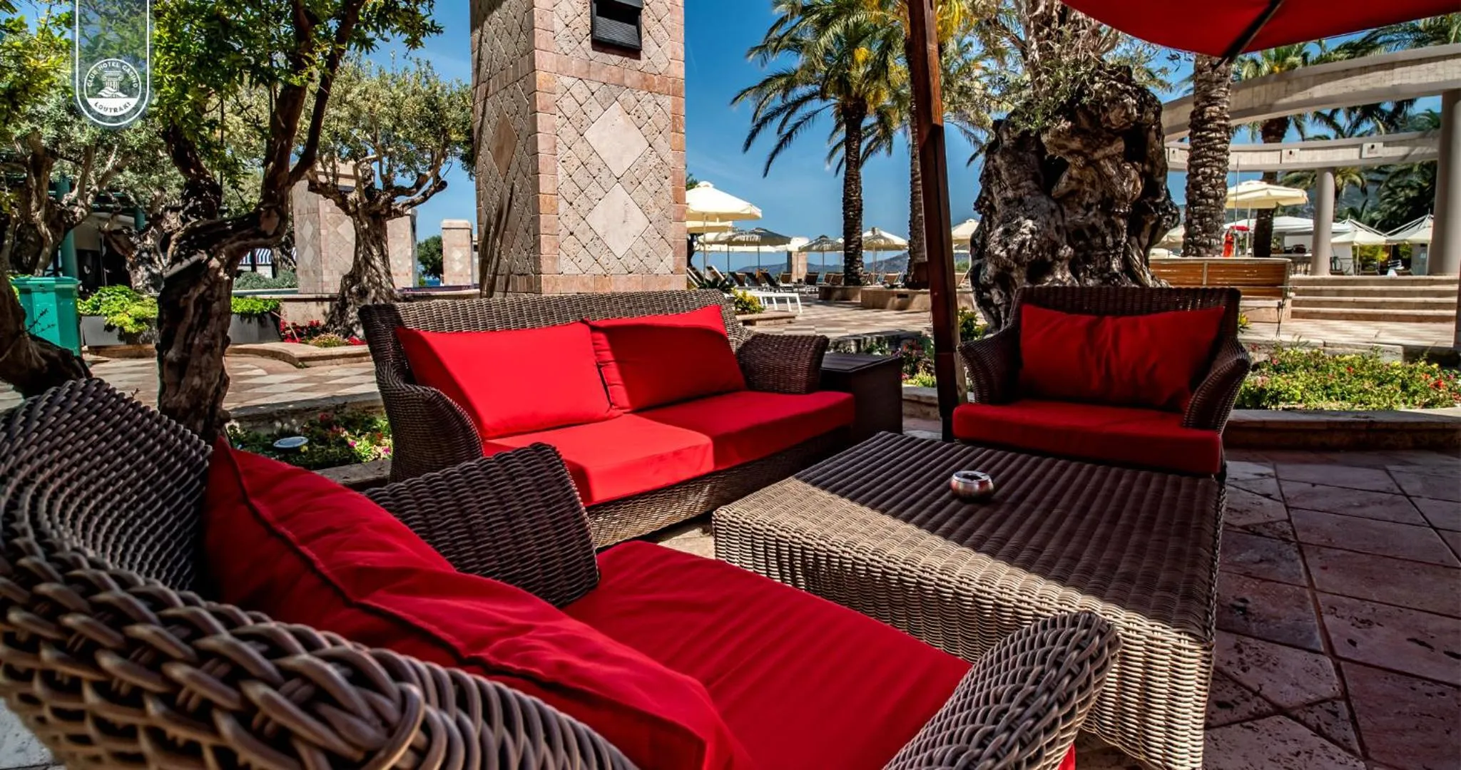 Patio in Club Hotel Casino Loutraki