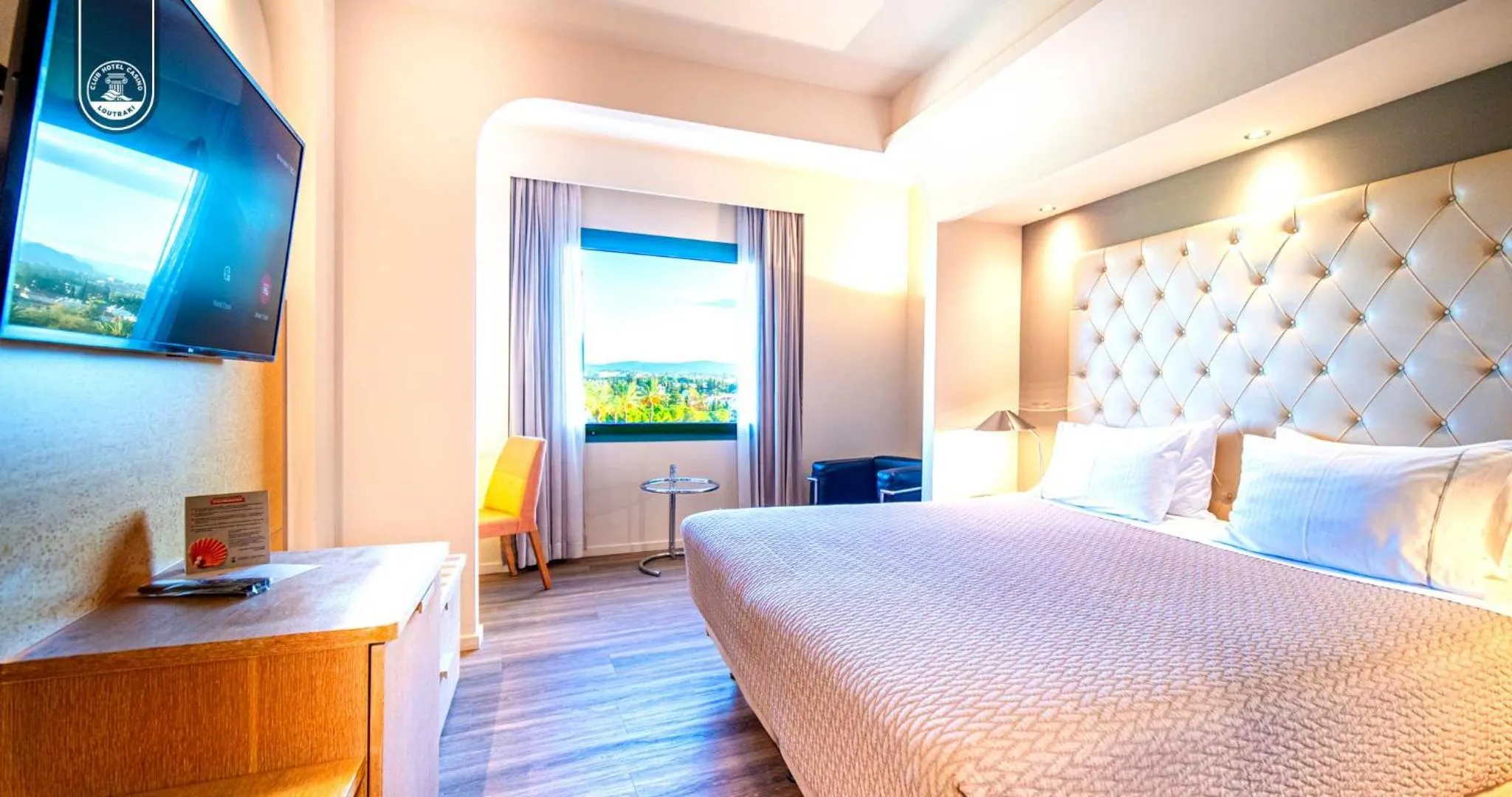 TV and multimedia, Bed in Club Hotel Casino Loutraki