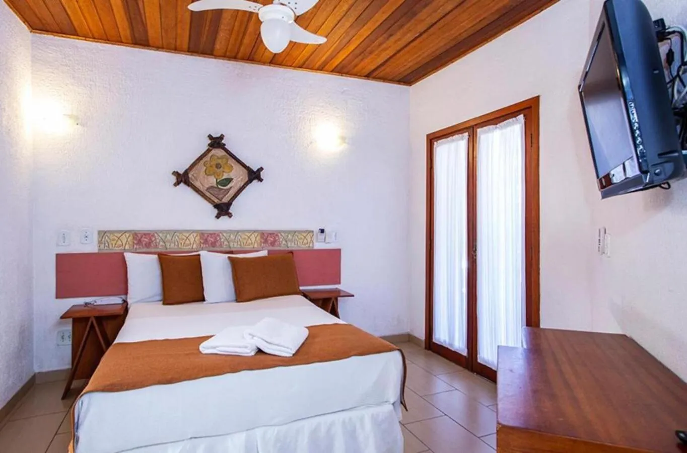 Bedroom, Bed in Hotel Praia do Portinho