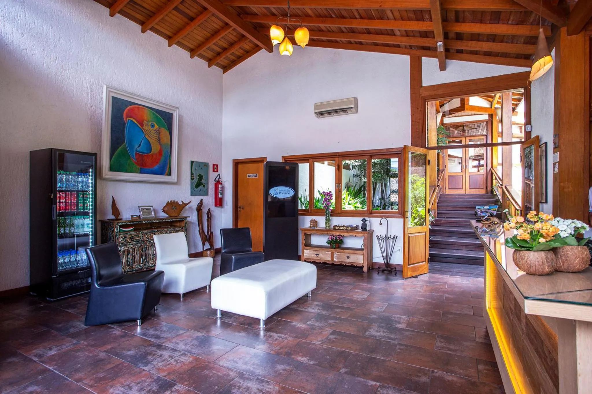 Lobby or reception in Hotel Praia do Portinho