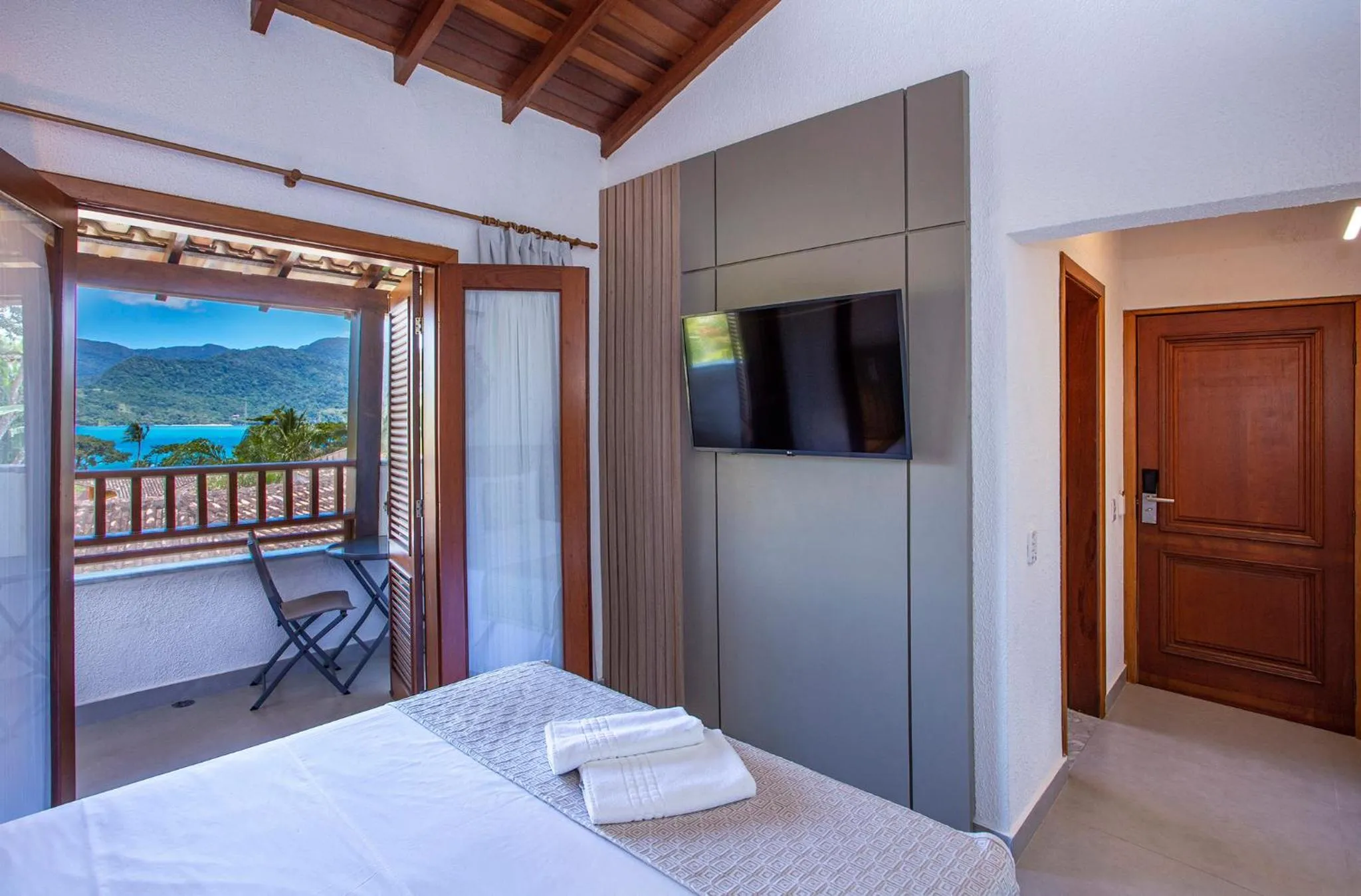 Bedroom, Bed in Hotel Praia do Portinho