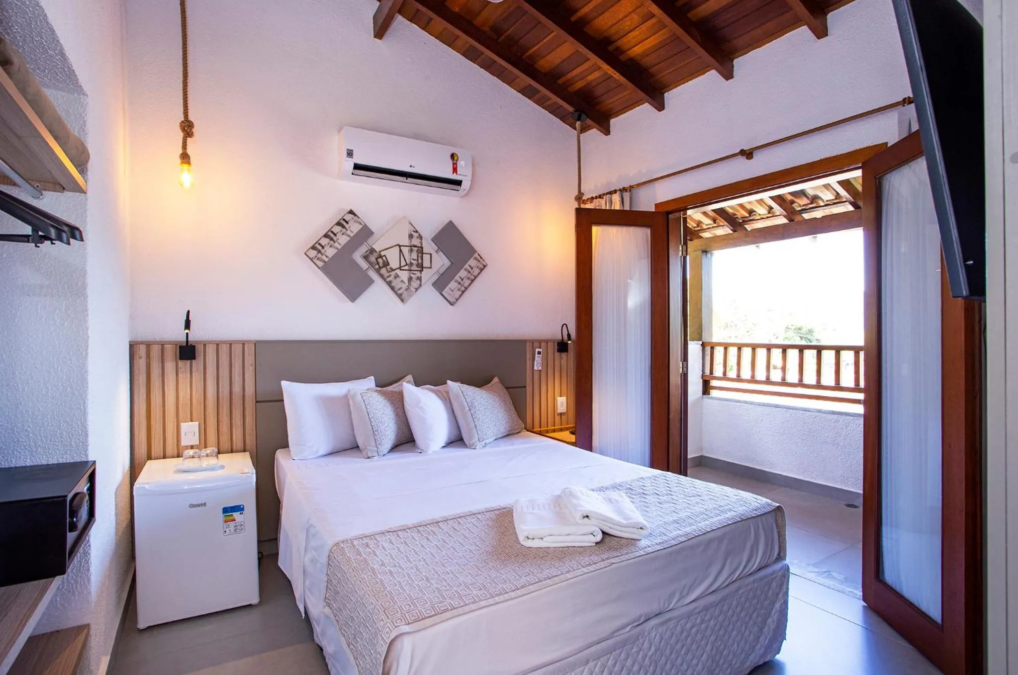 Bedroom, Bed in Hotel Praia do Portinho