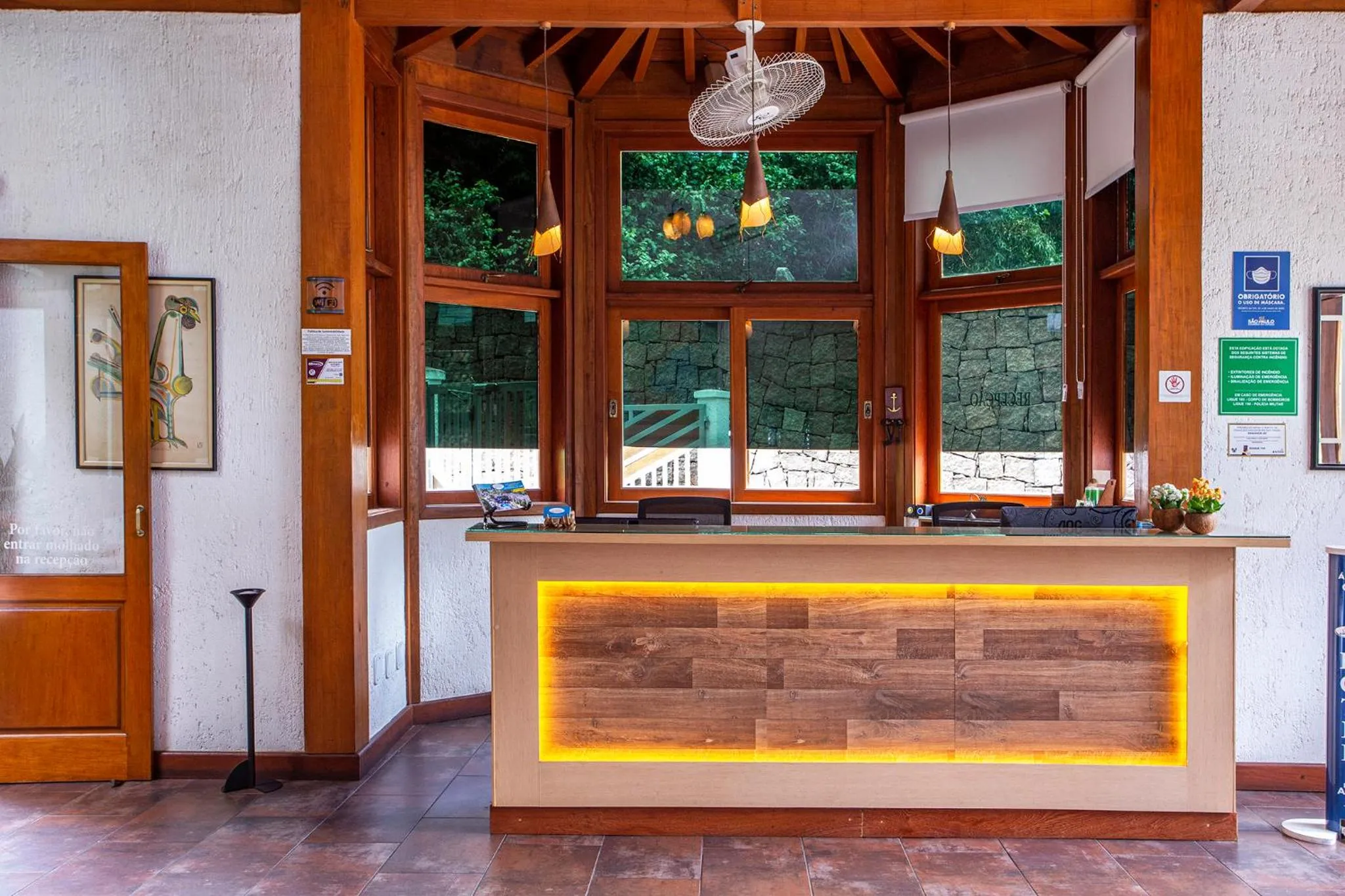 Lobby or reception in Hotel Praia do Portinho