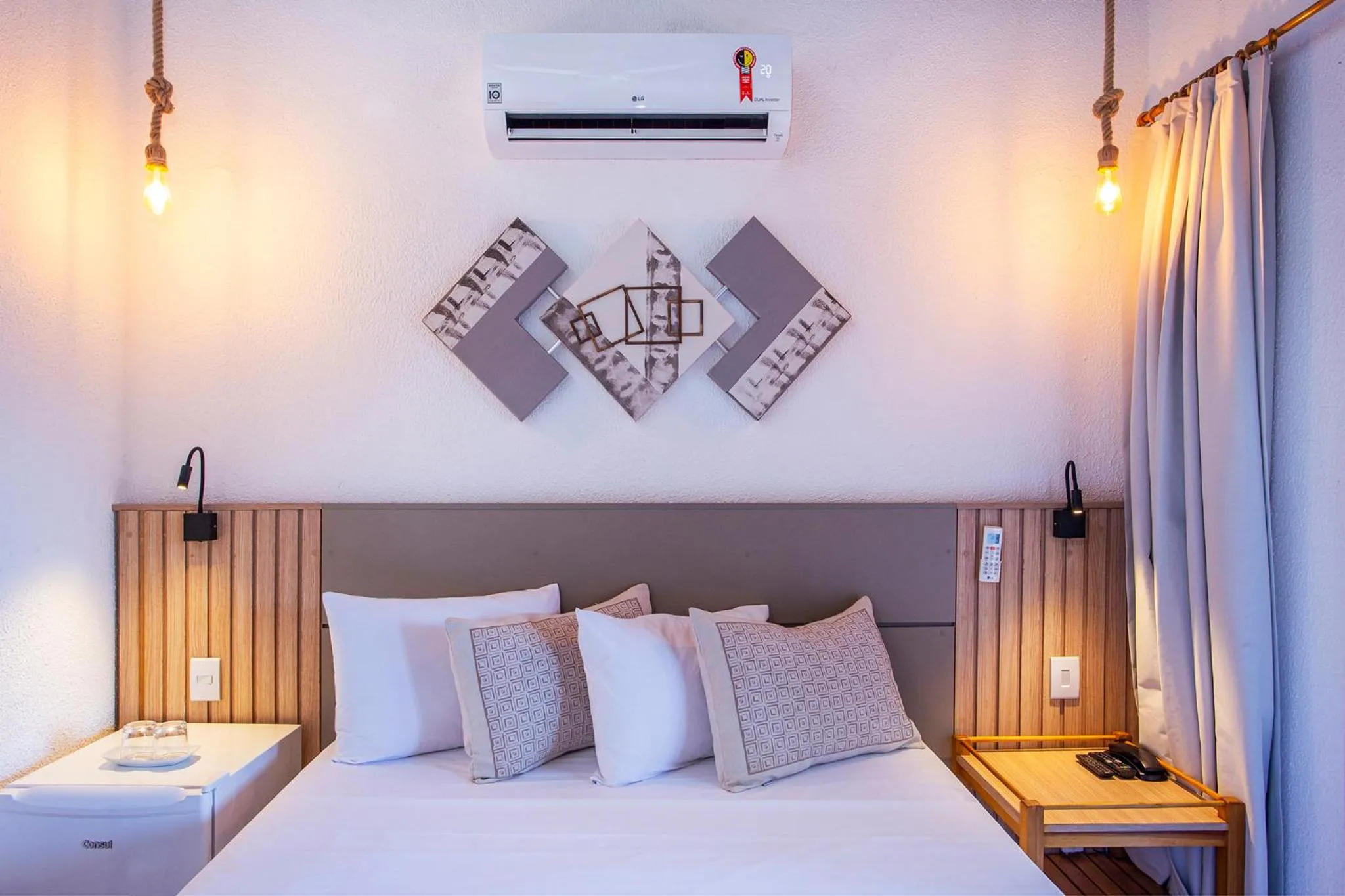 Bedroom, Bed in Hotel Praia do Portinho