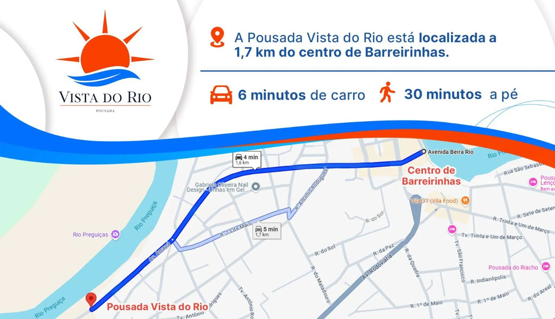 Property building in Pousada Clube Vista do Rio