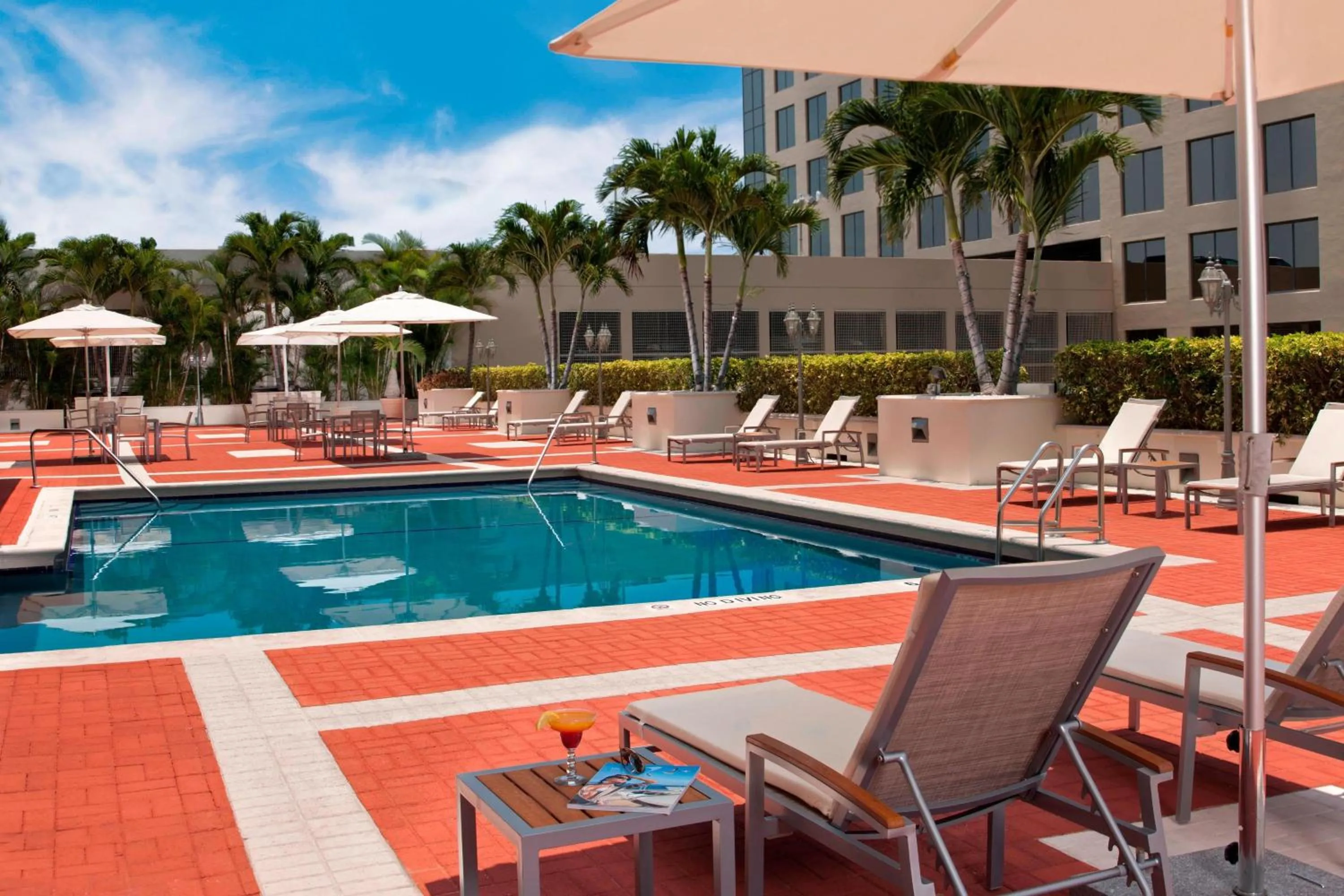 Swimming pool in Miami Marriott Dadeland