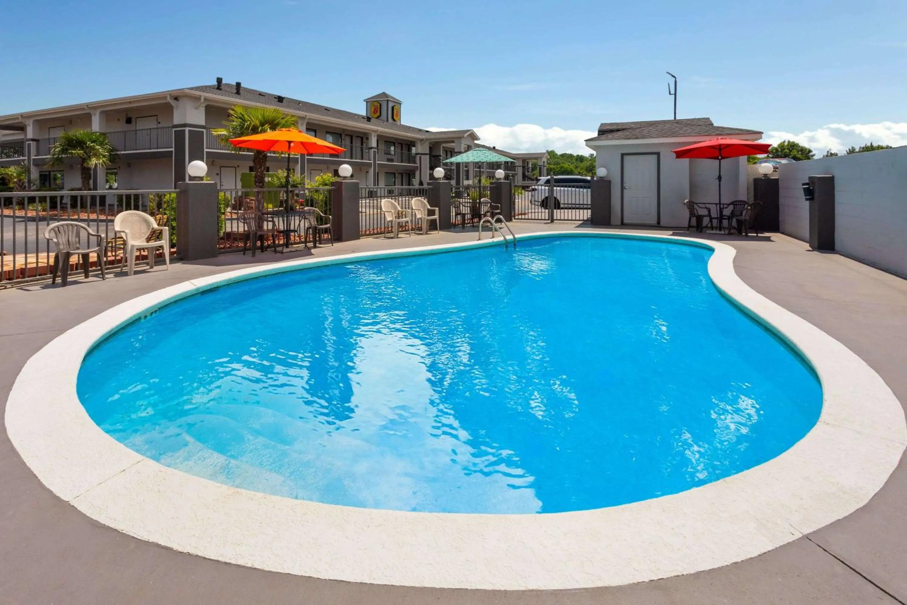 Pool view in Super 8 by Wyndham Prattville Montgomery