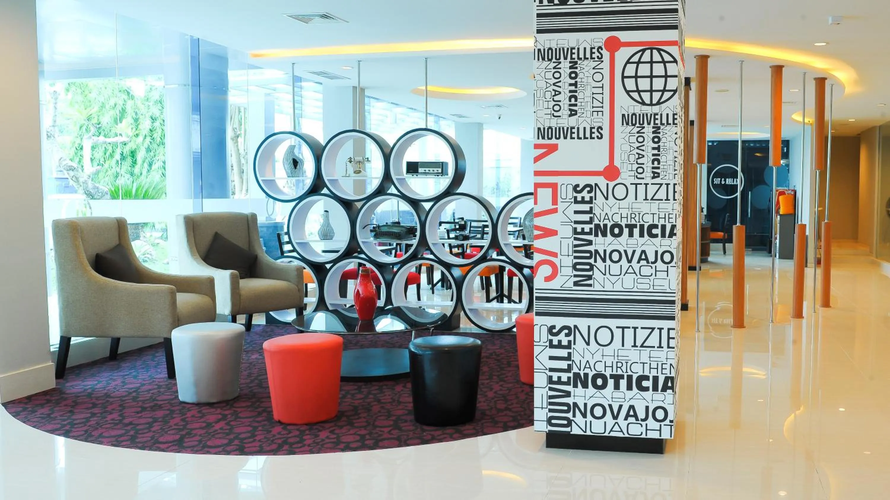 Lounge or bar in News Hotel by Graha Pena Jawa Pos