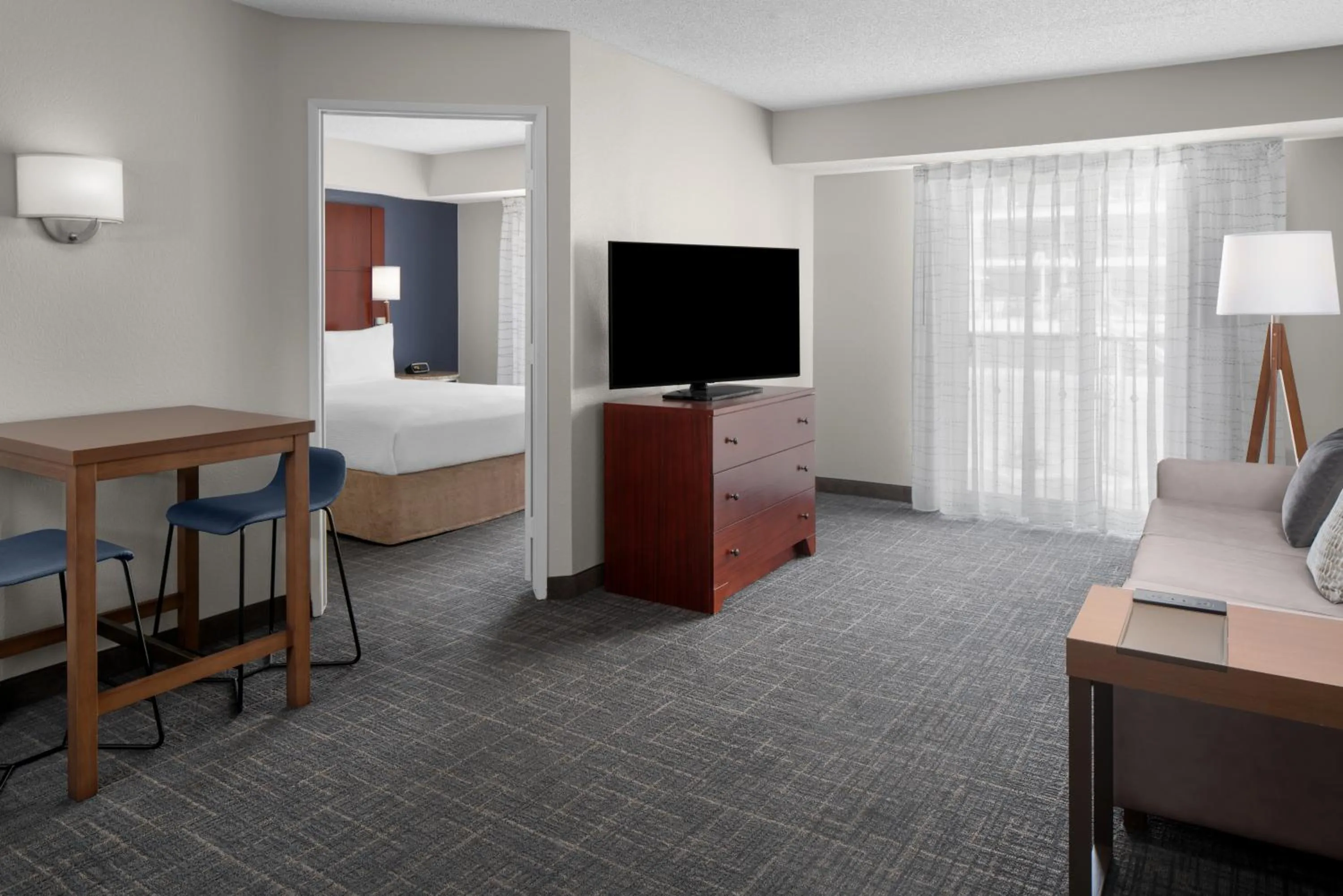 Living room, Bed in Residence Inn by Marriott San Diego Downtown
