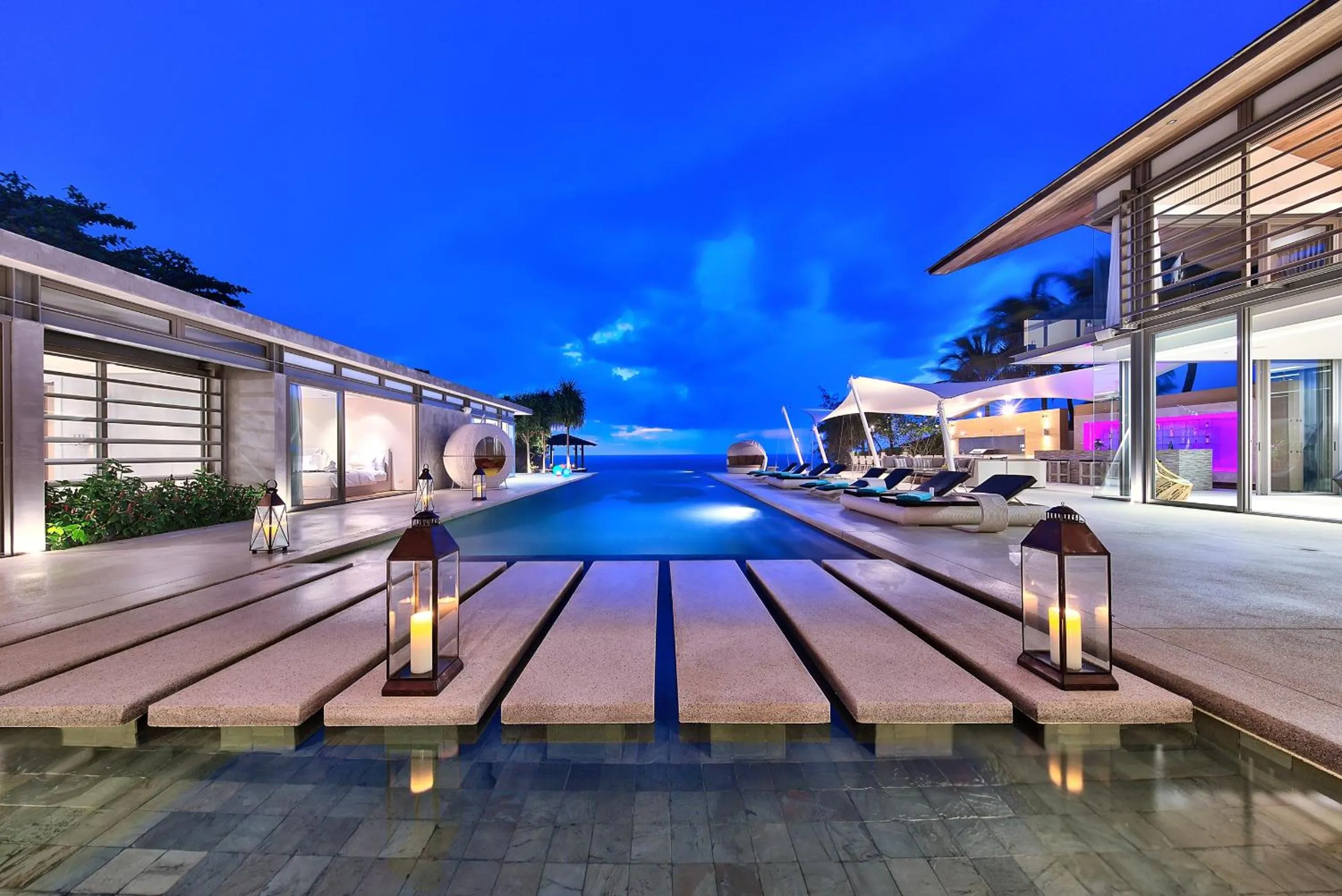 Pool view in Sava Beach Villas