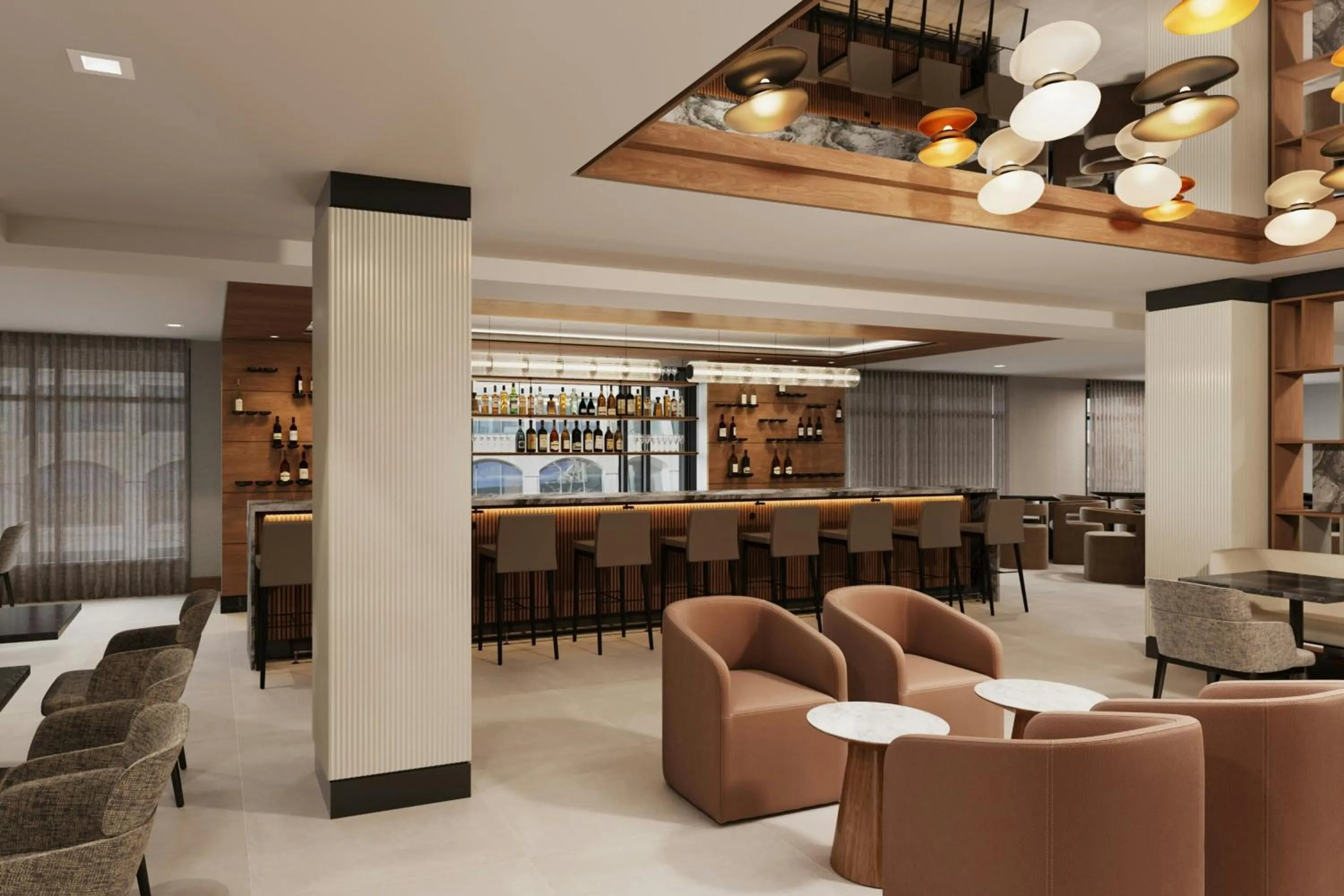 Lounge or bar in SpringHill Suites by Marriott Old Montreal