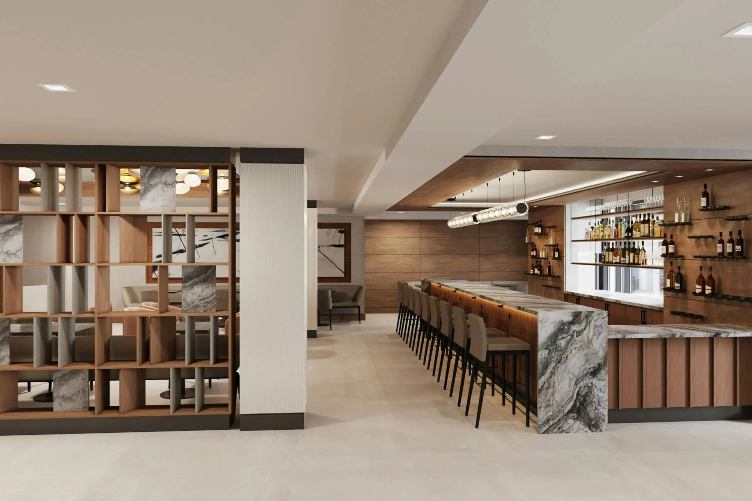 Lounge or bar in SpringHill Suites by Marriott Old Montreal