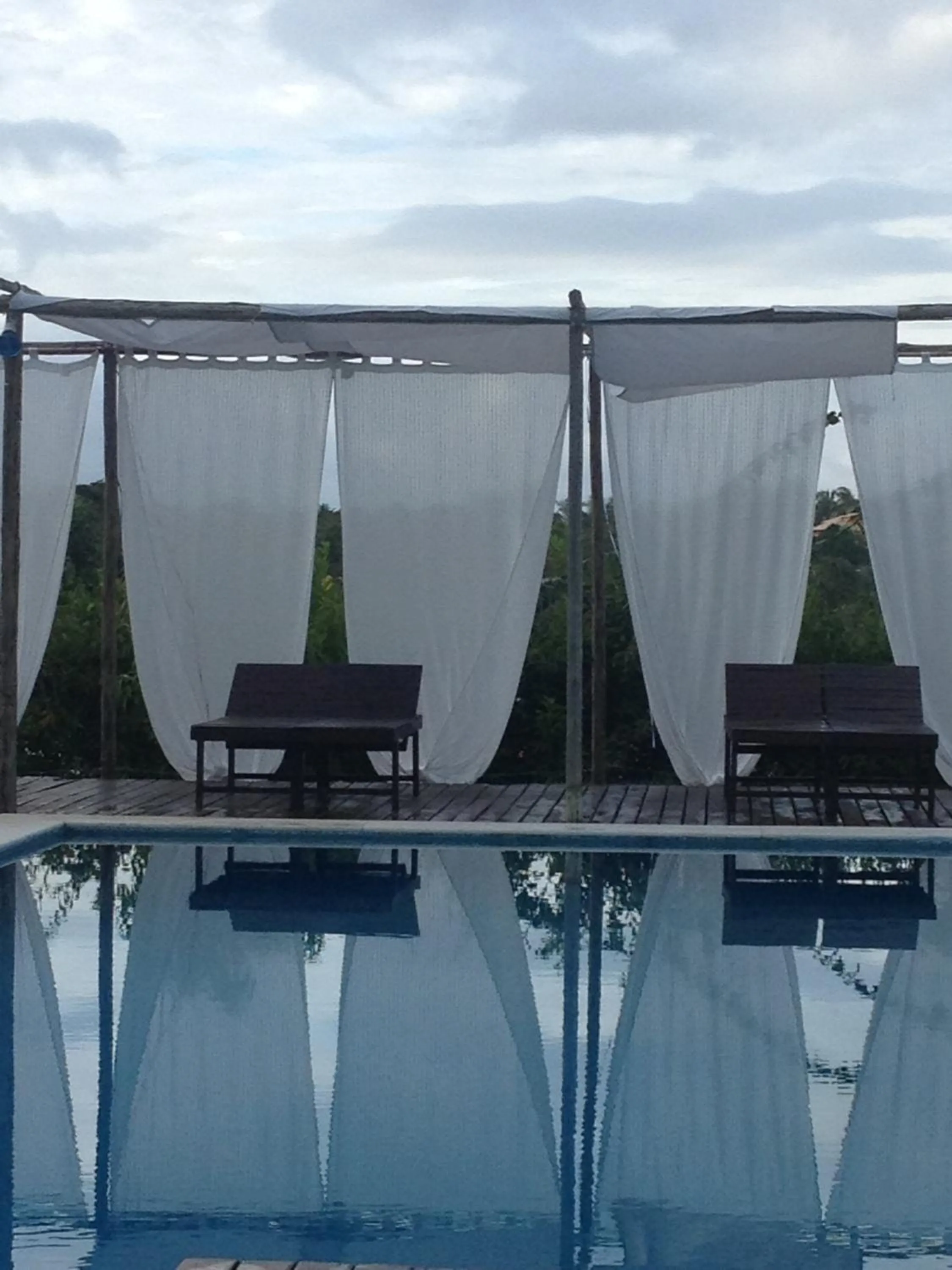 Pool view in Casa Grande São Vicente