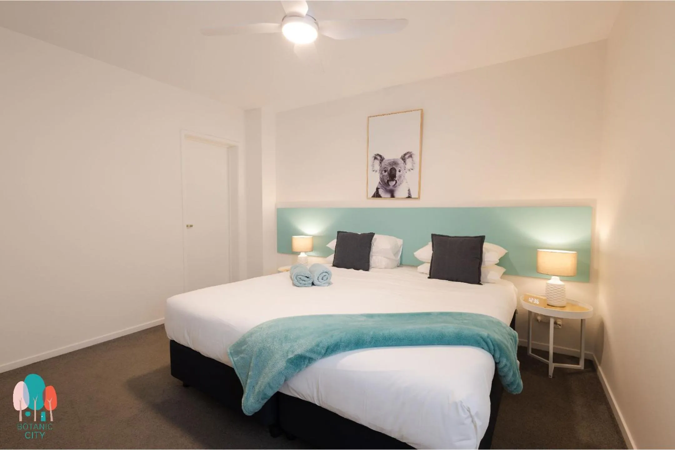 Bed in Botanic City Apartments