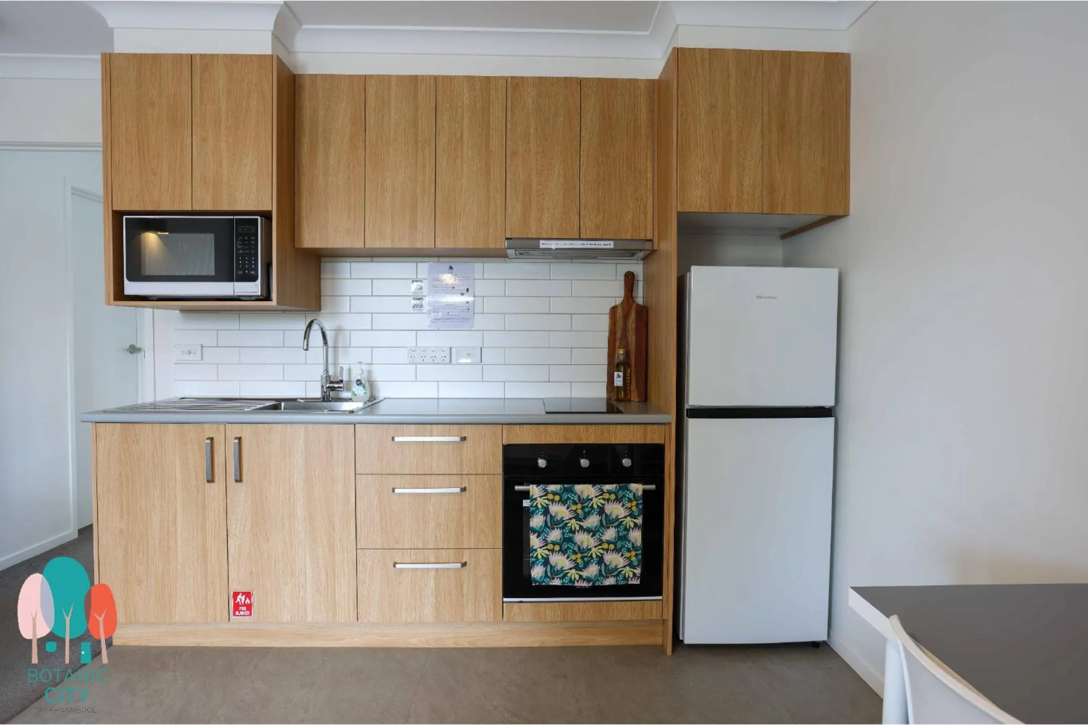 Kitchen or kitchenette in Botanic City Apartments