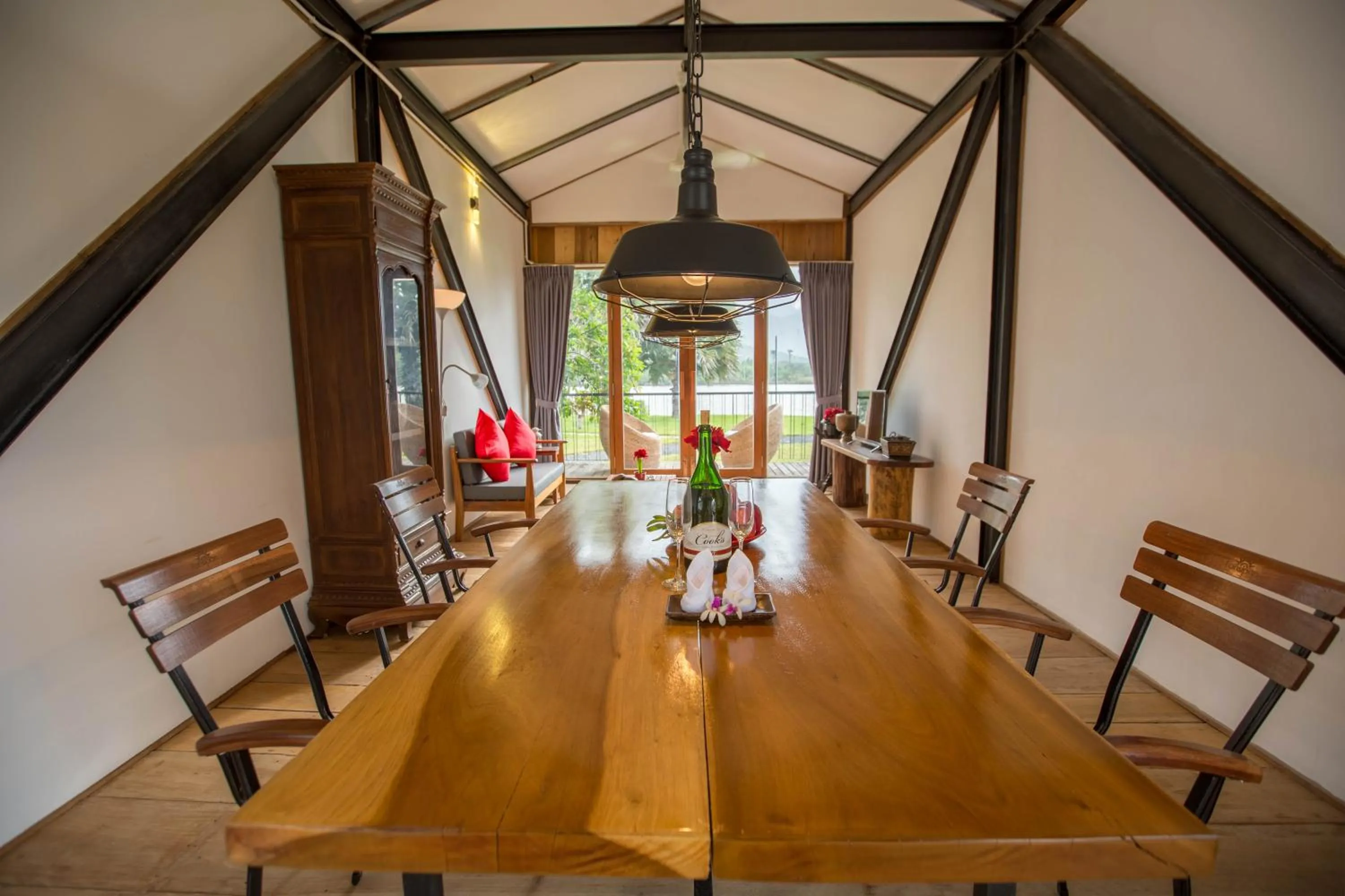 Dining area in Kampot River Residence