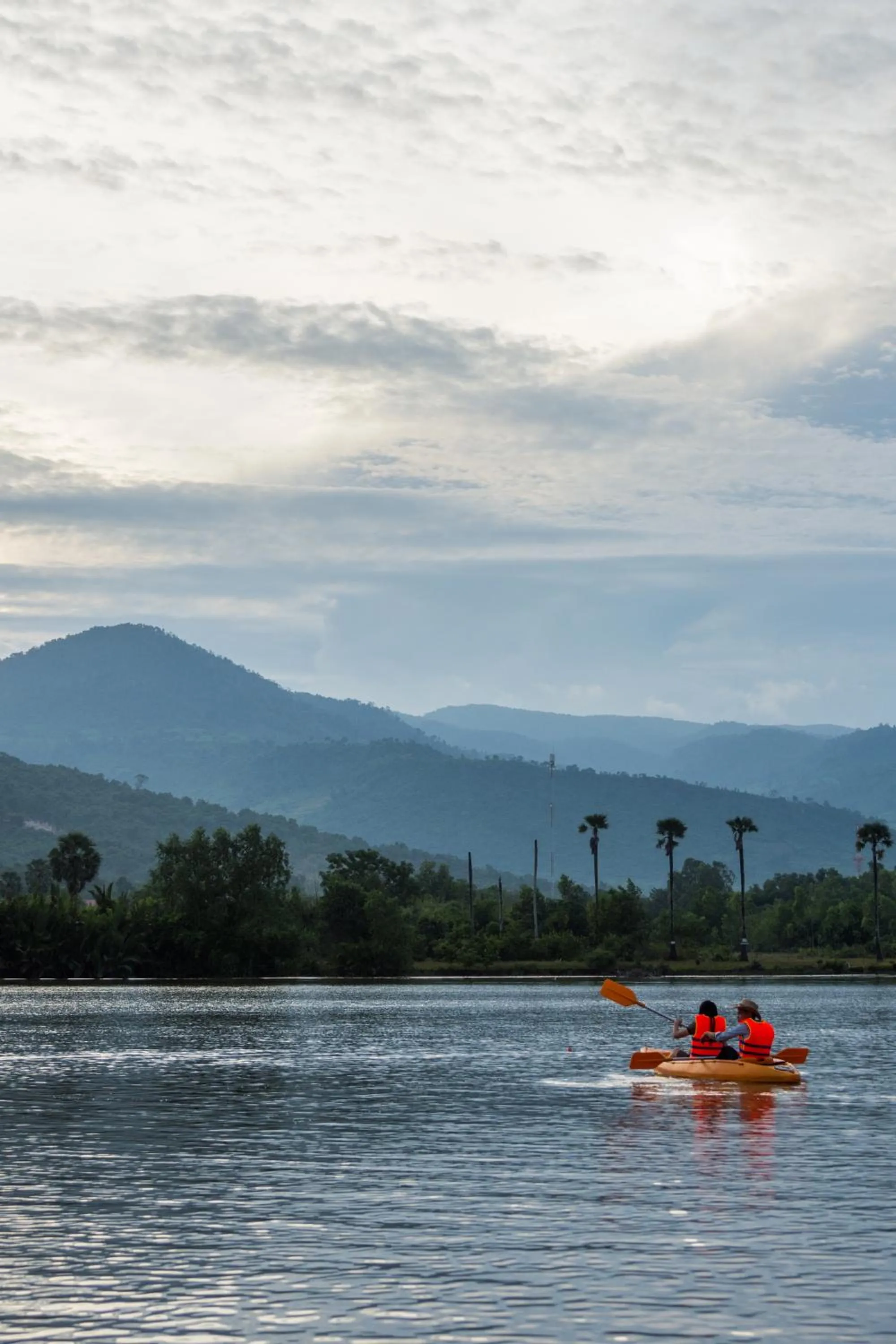 Canoeing in Kampot River Residence