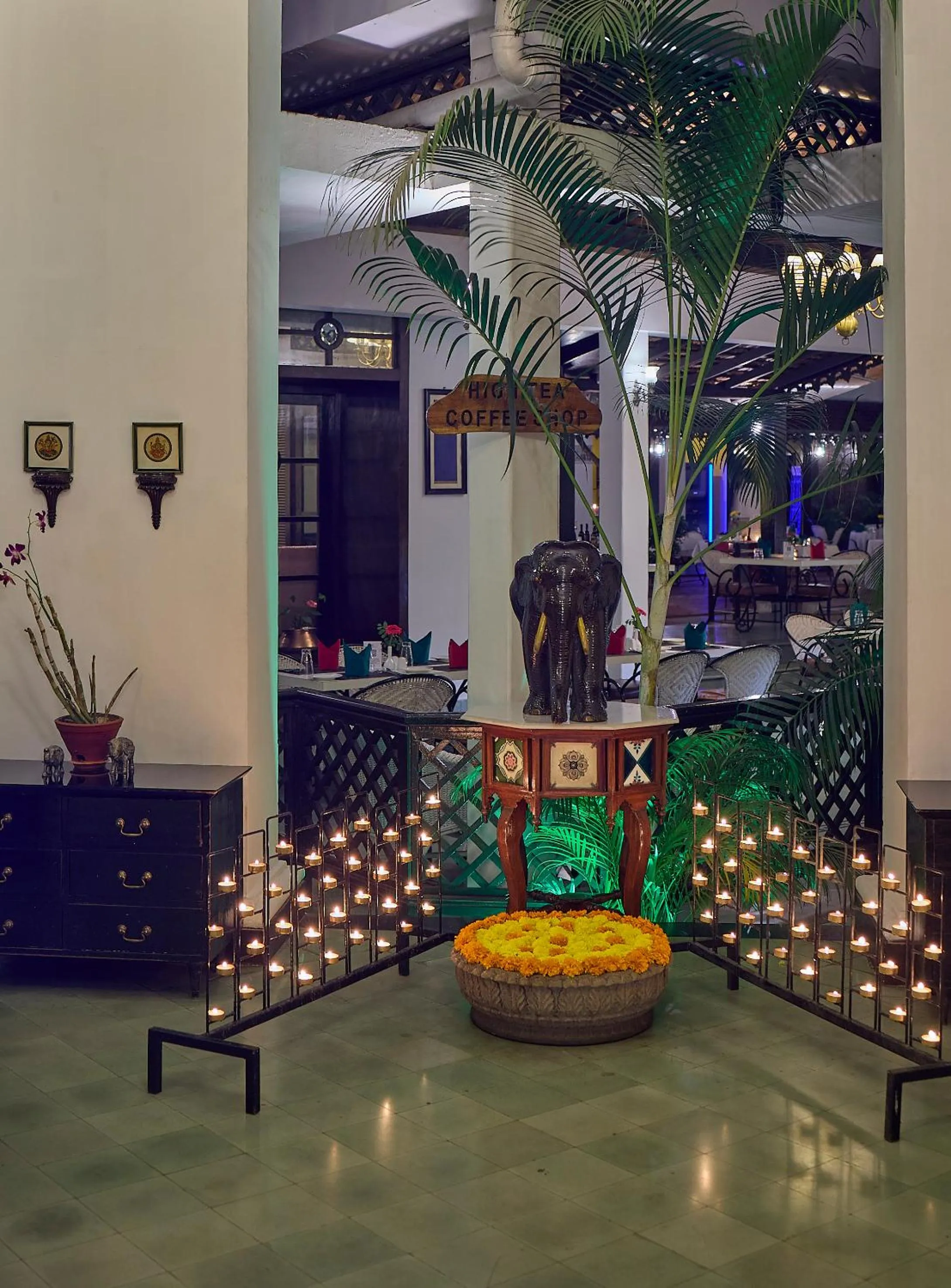 Decorative detail in Royal Orchid Metropole Mysore