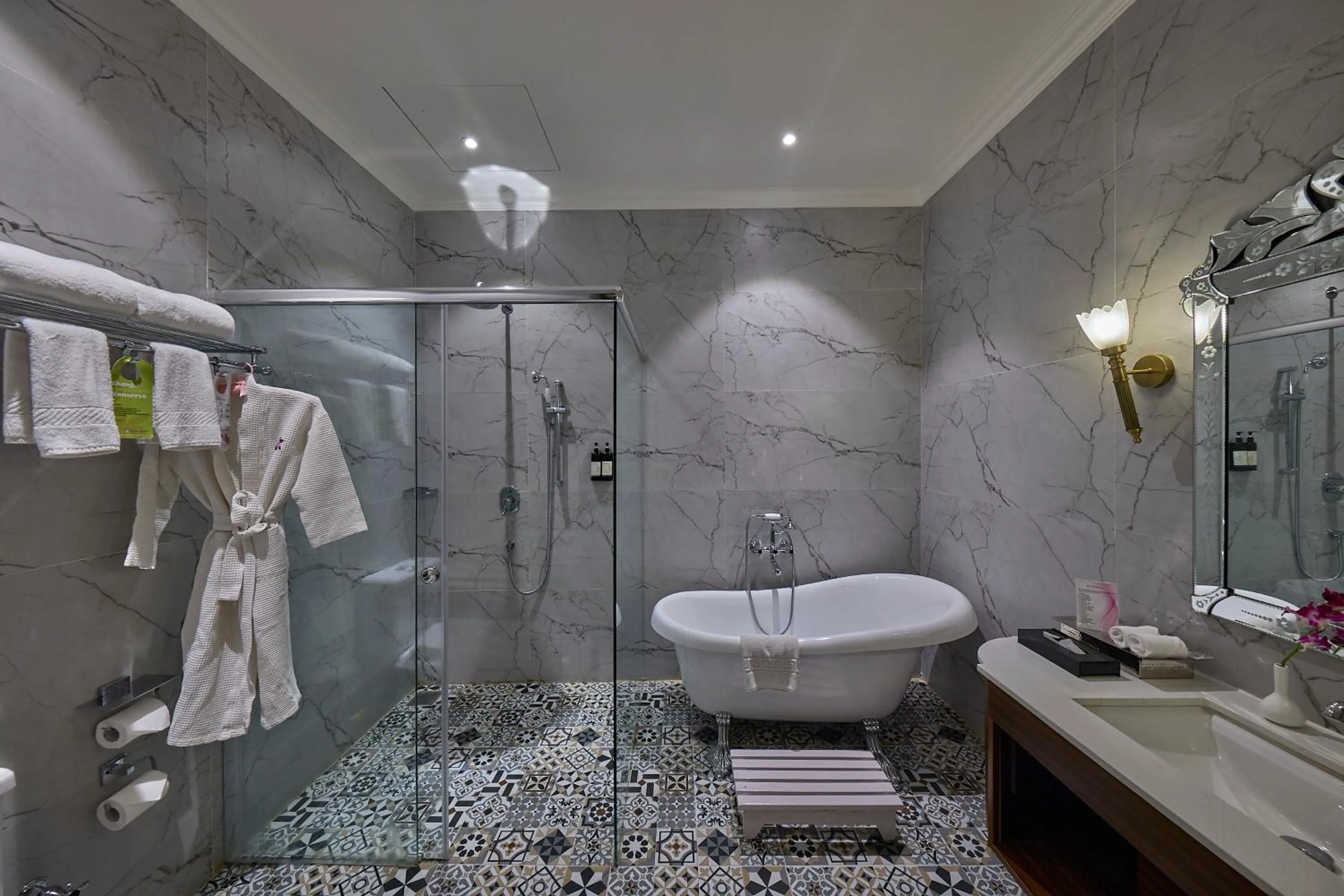 Bathroom in Royal Orchid Metropole Mysore