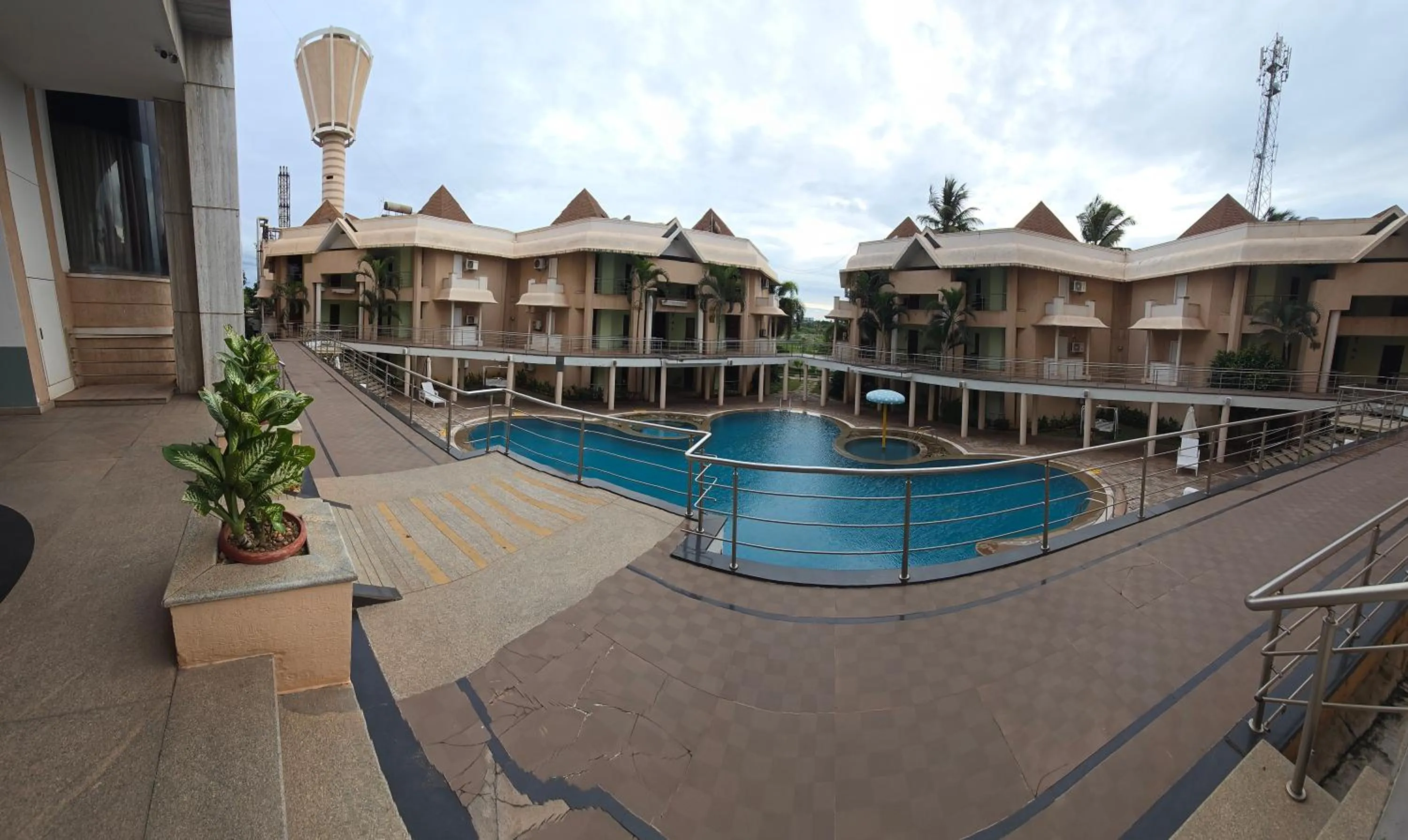 Pool view in Royal Orchid Central Kireeti-HAMPI Hospet