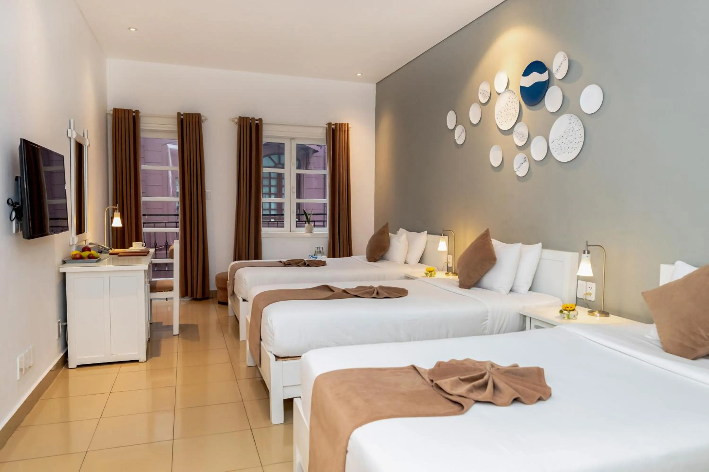 Decorative detail, Bed in Alba Hotel