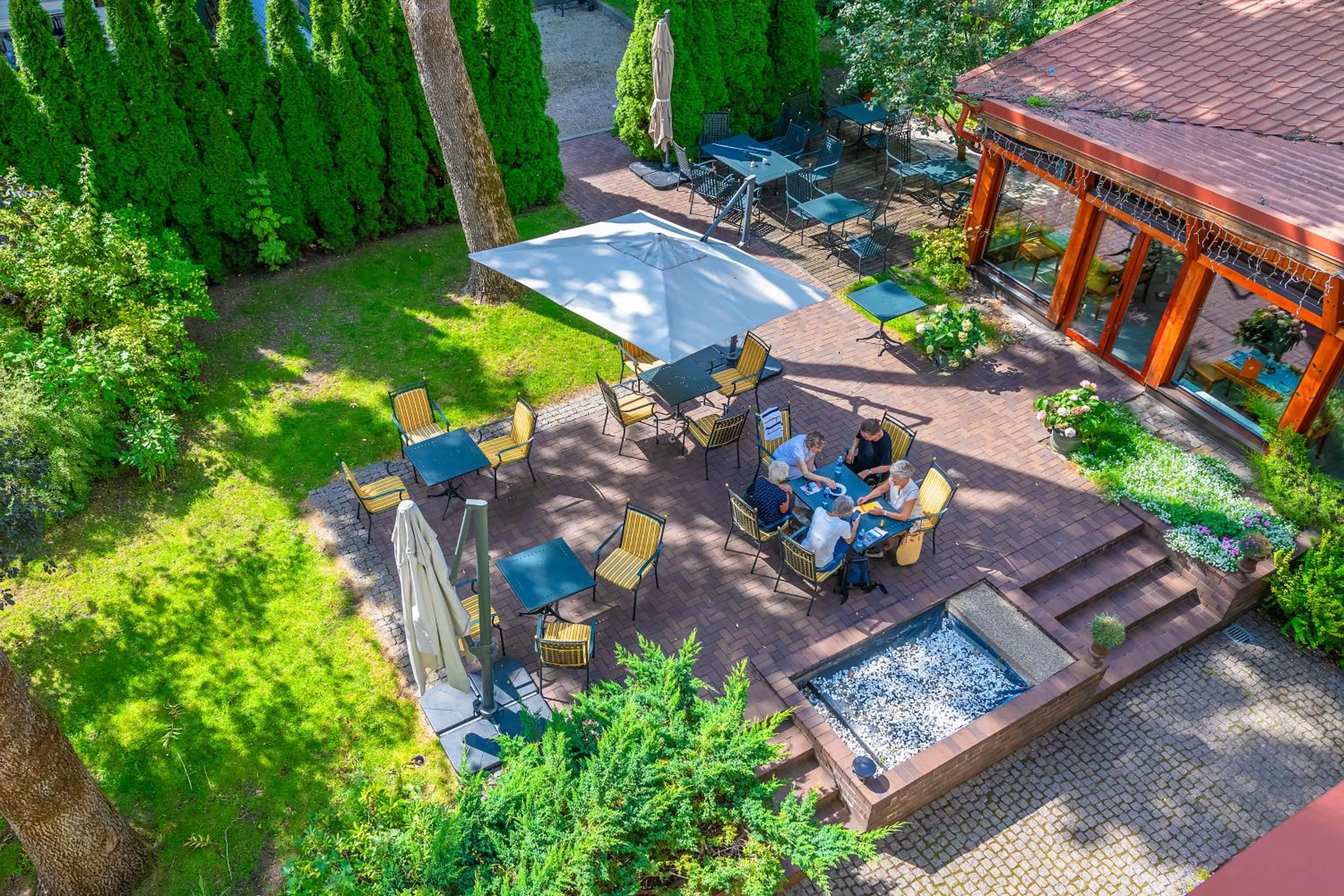 Patio in Grotthuss Boutique Hotel Vilnius