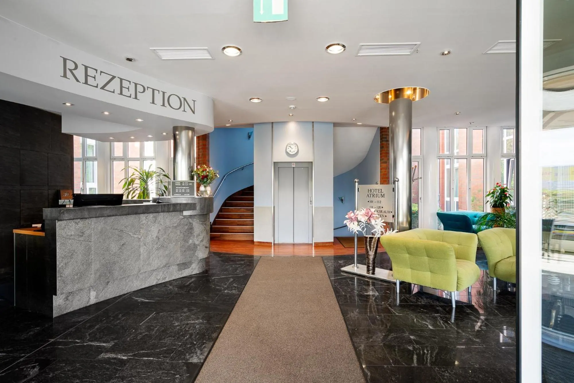 Lobby or reception in Atrium Hotel Krüger