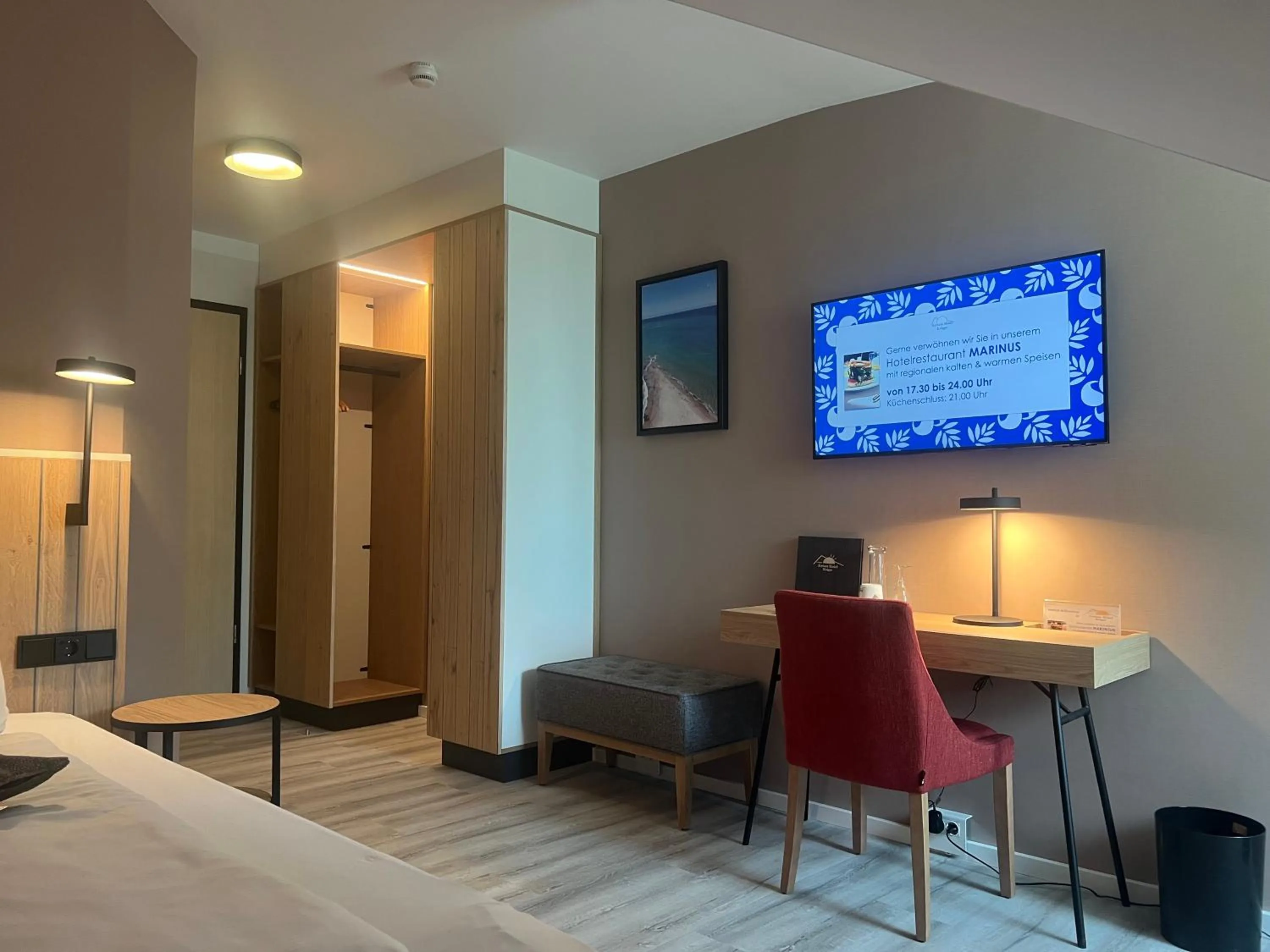 Bed in Atrium Hotel Krüger