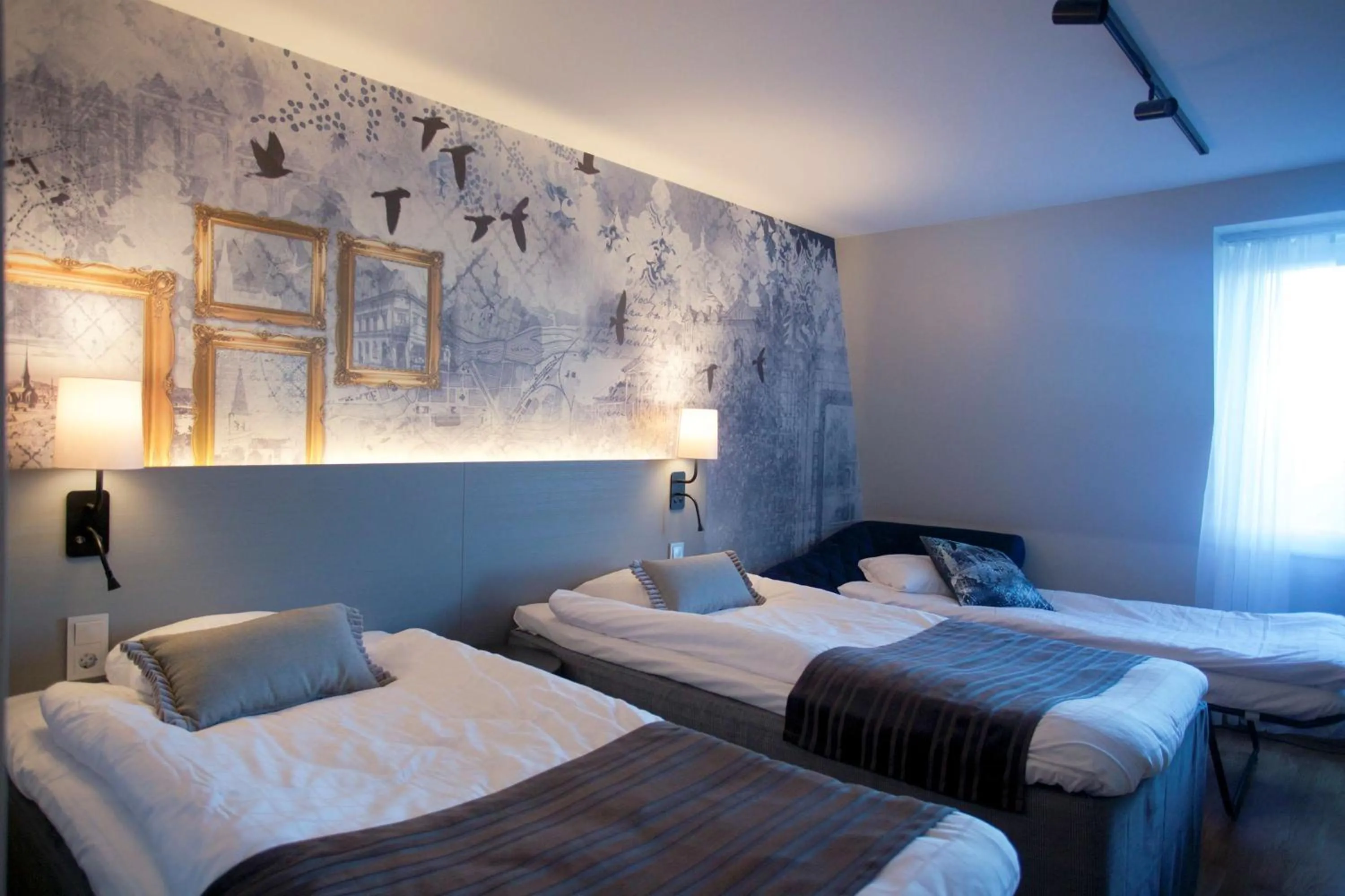 Bedroom, Bed in Scandic Winn