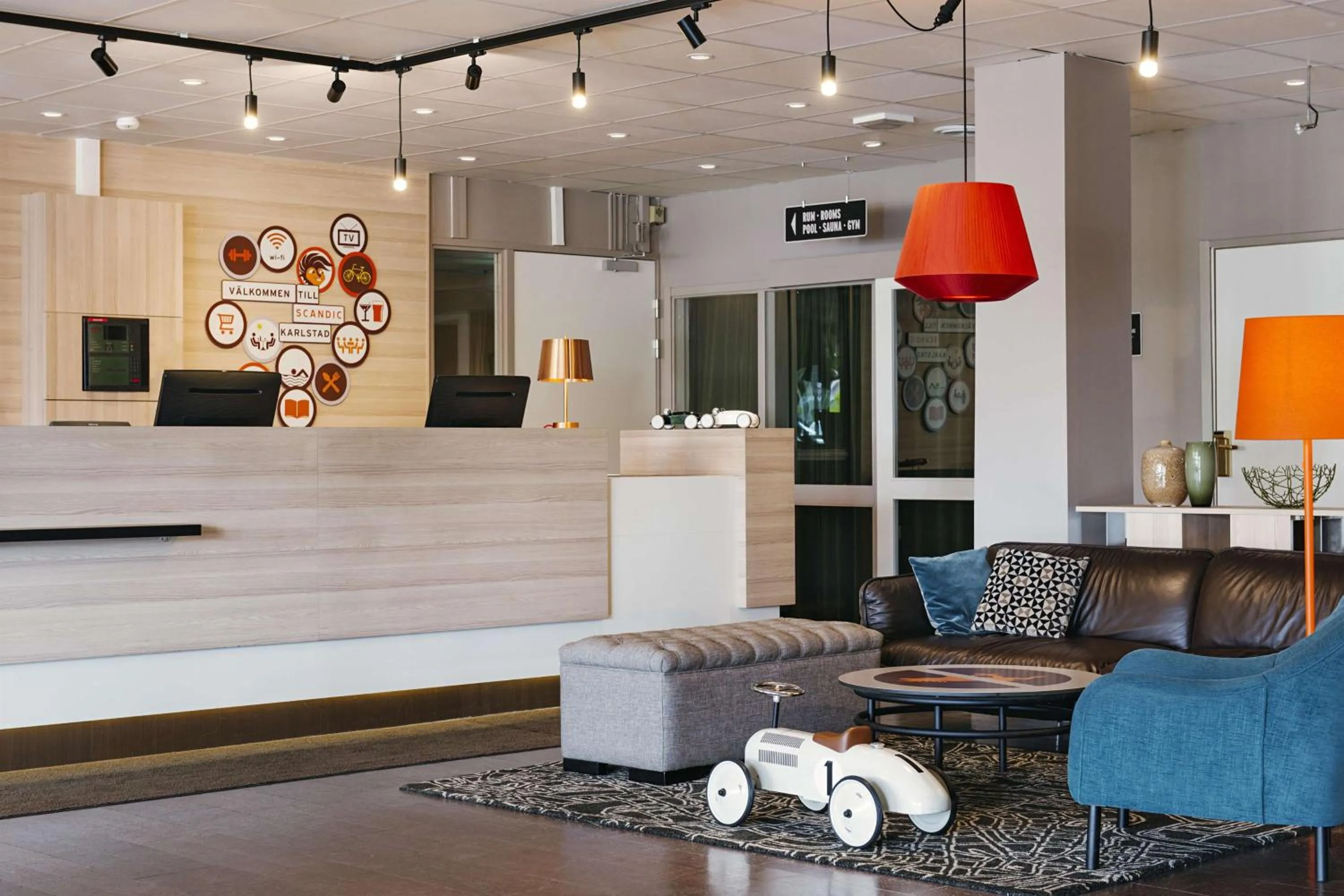 Lobby or reception in Scandic Klarälven